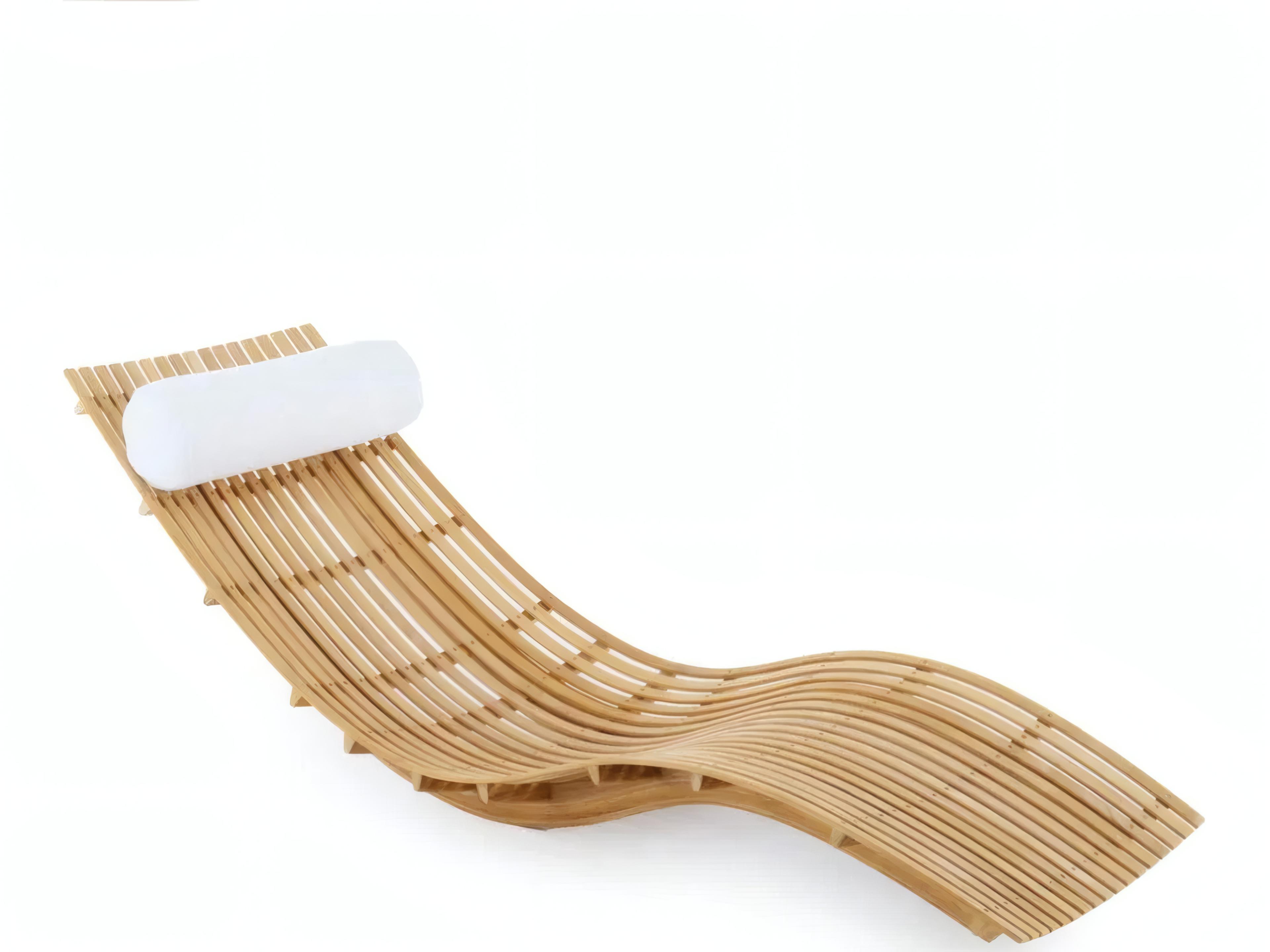 UnoPiu Swing Teak Stackable Chaise Lounge