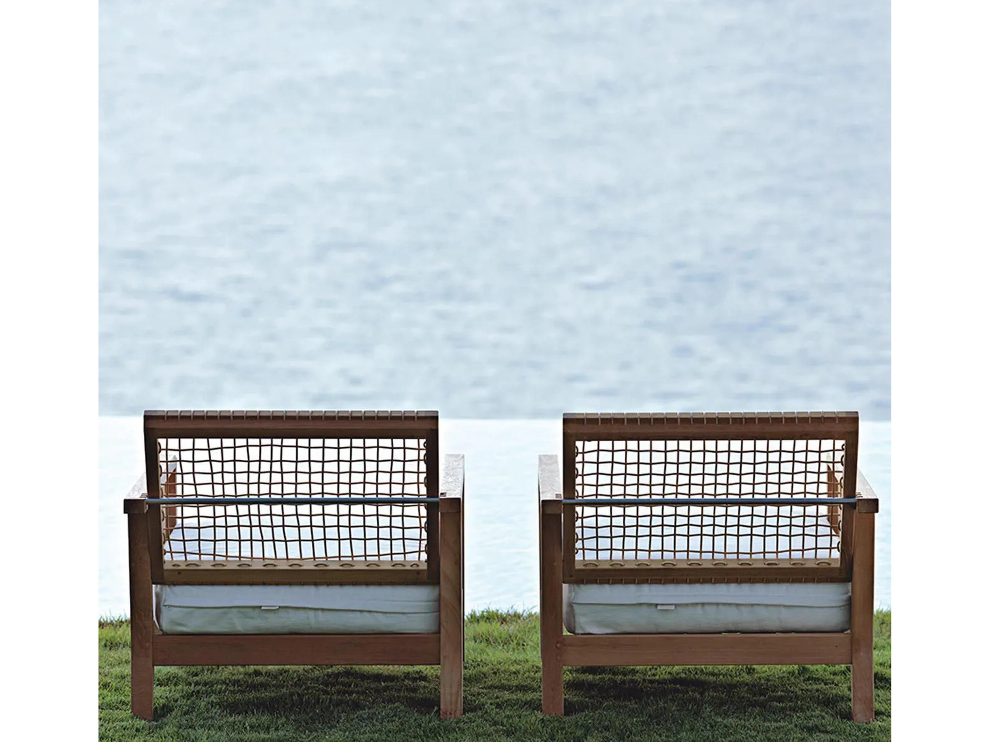 UnoPiu Synthesis Teak Adjustable Backrest Armchair