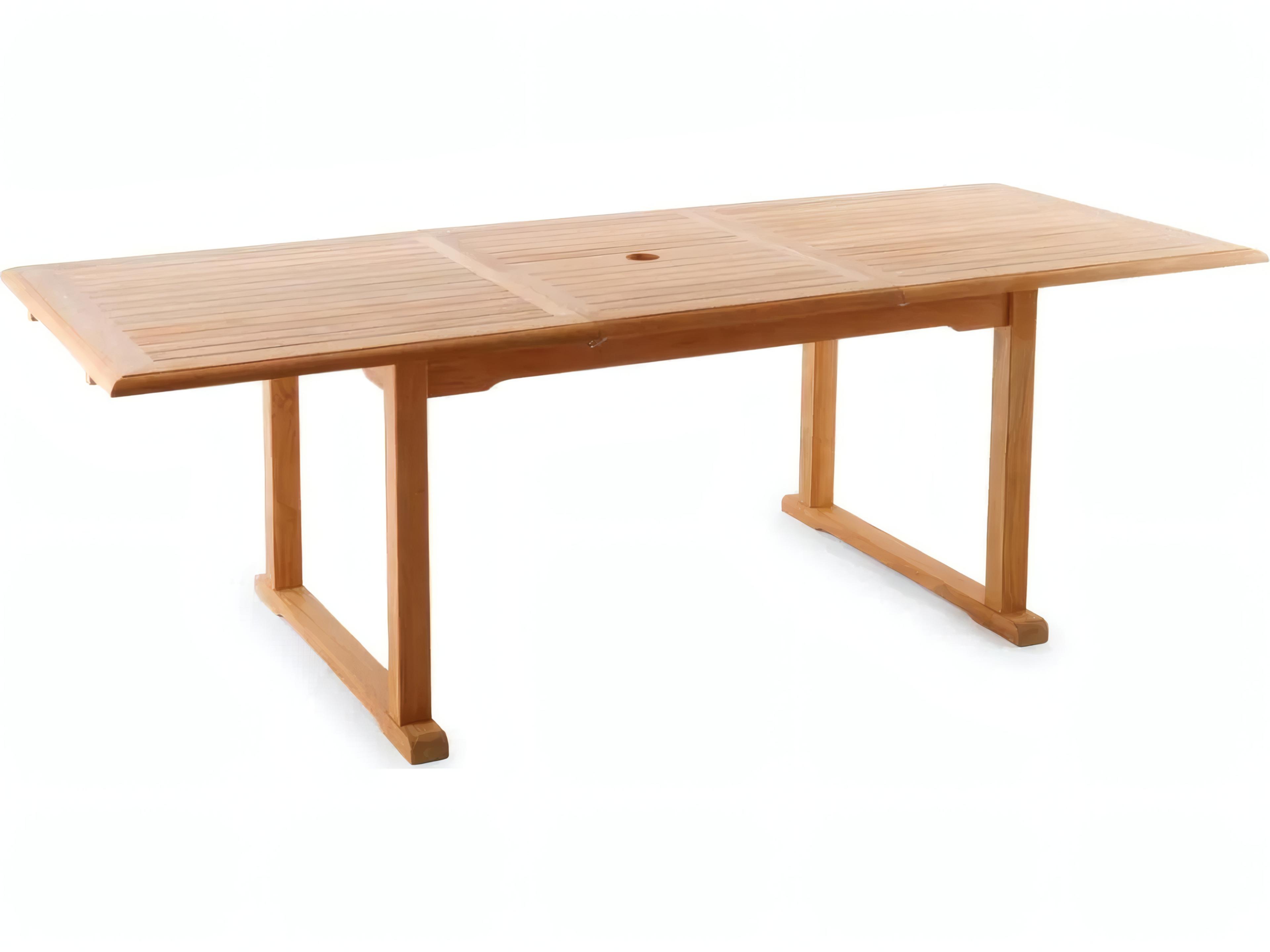 UnoPiu Chelsea Teak Rectangular Extendable Dining Table
