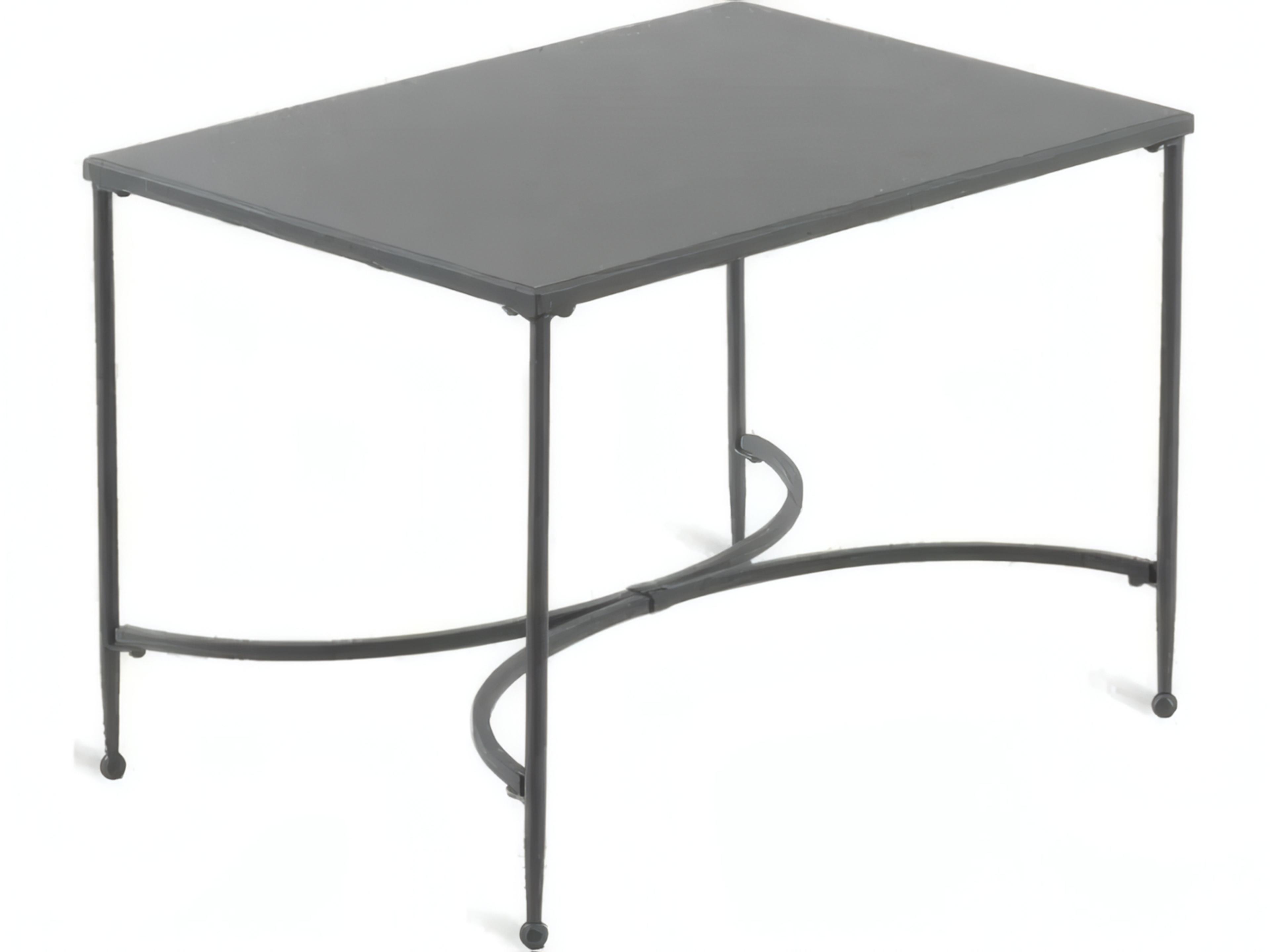 Toscana Wrought Iron Rectangular End Table