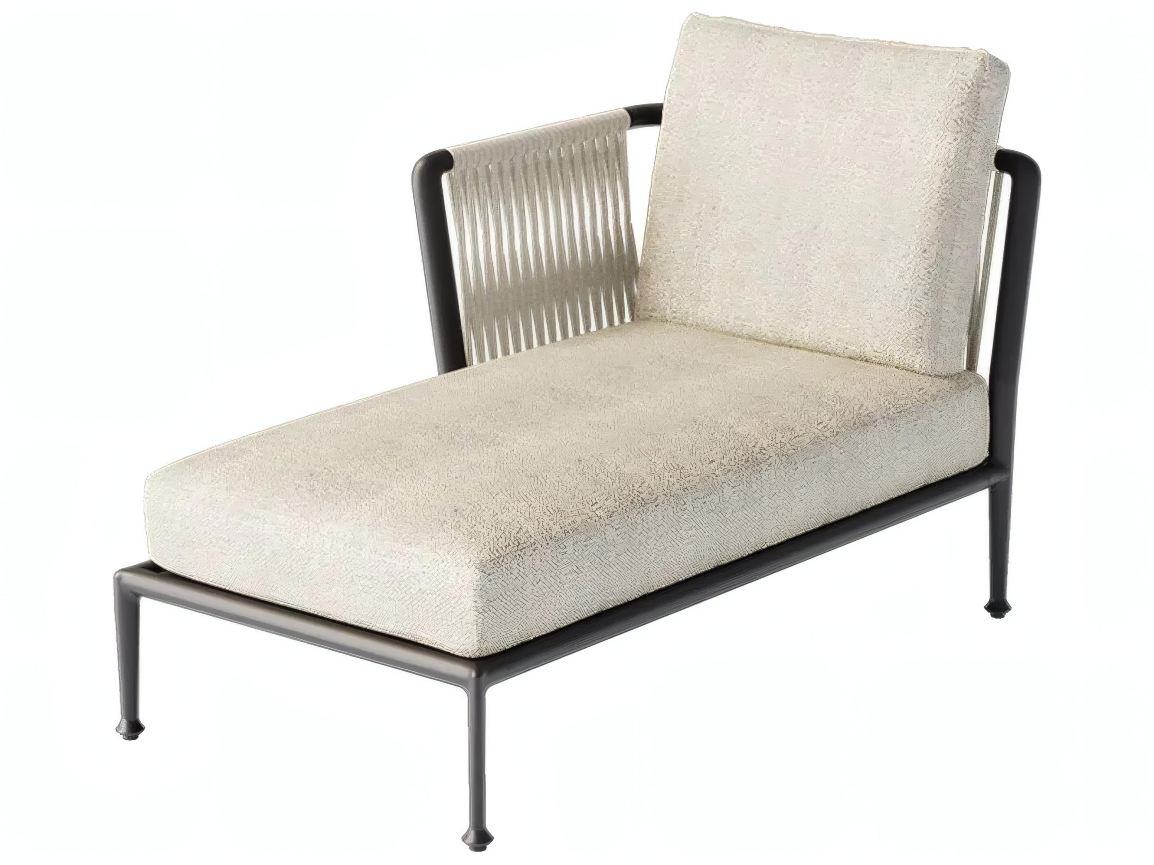 Tremble Aluminum Rope Right Arm Chaise Lounge Module