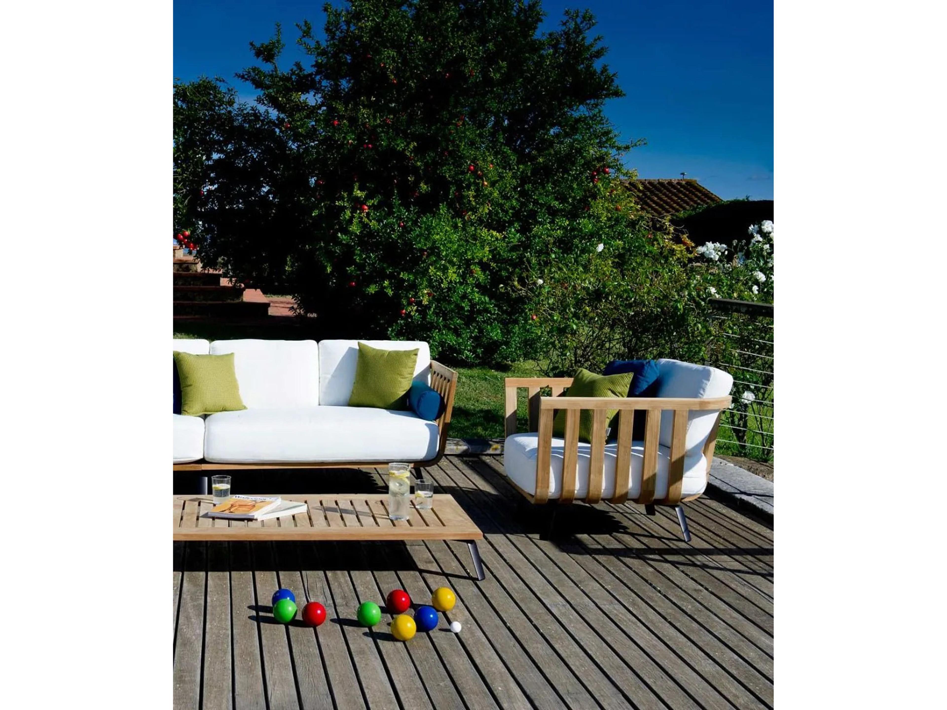 UnoPiu Welcome Teak Armchair with Cushions