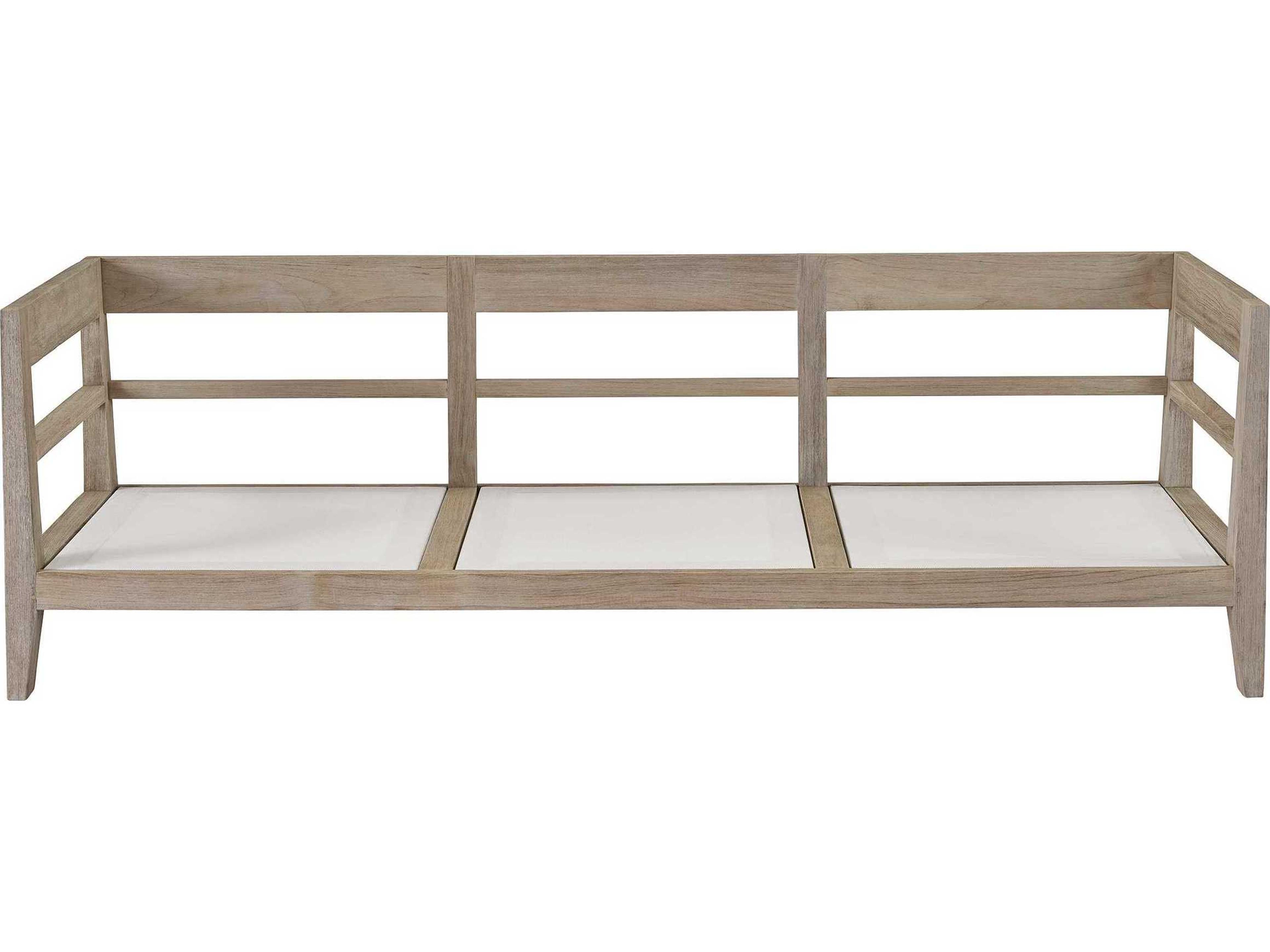 Coastal Living Outdoor Quick Ship La Jolla Weathered Teak Cushion Lounge Chair