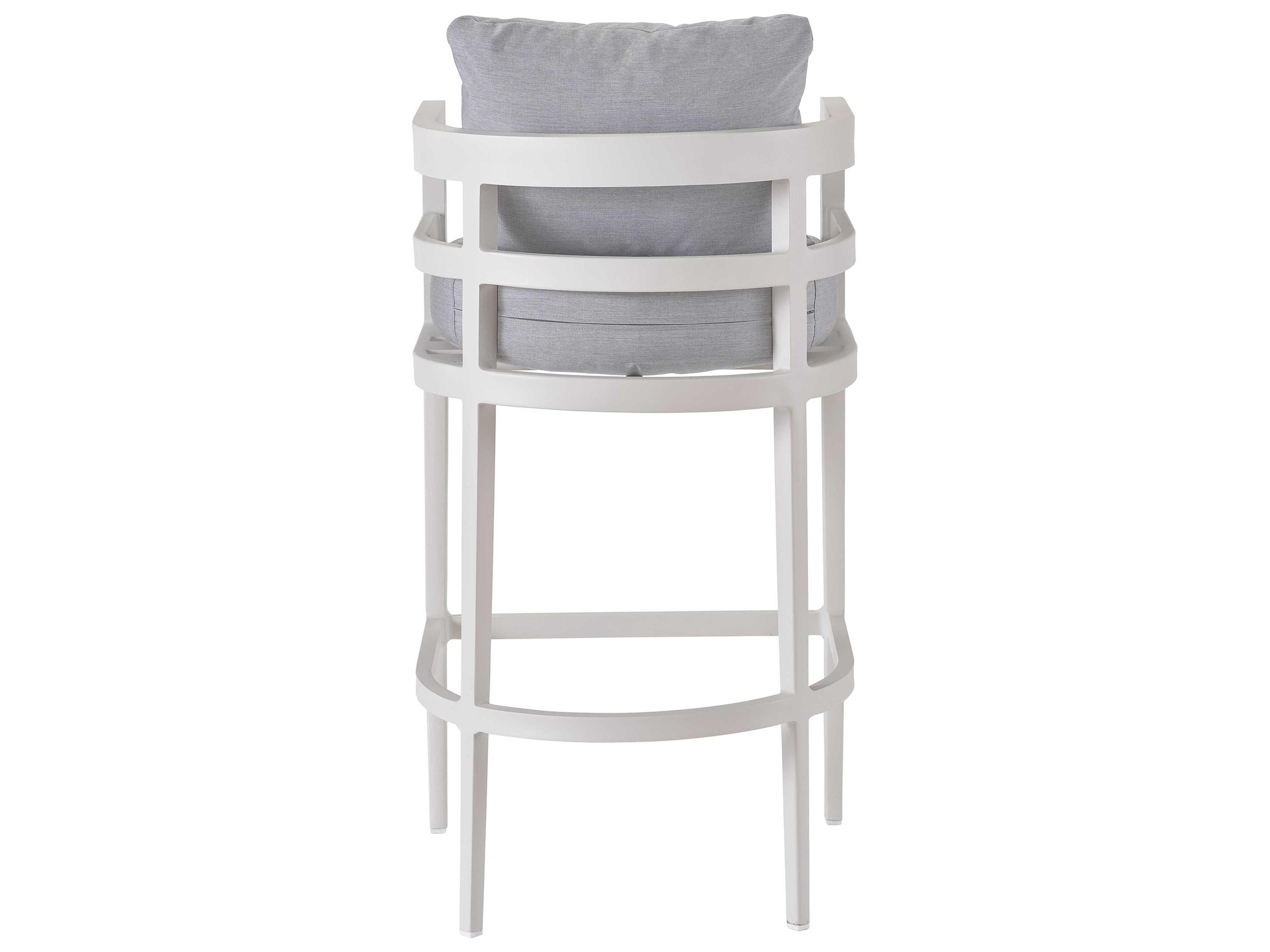 Coastal Living Outdoor Quick Ship South Beach Chalk Aluminum Cushion Bar Stool