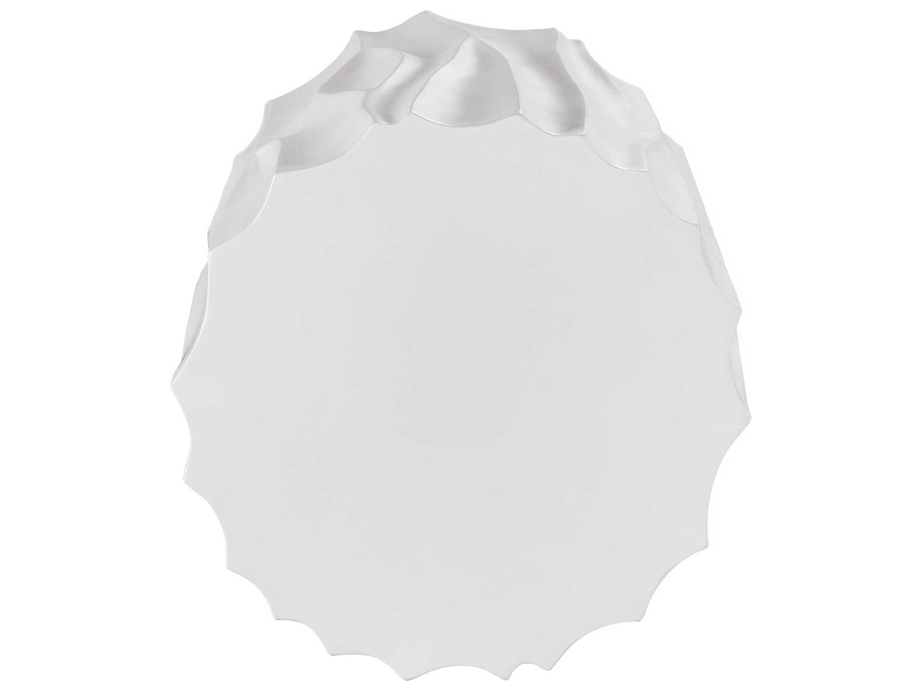 Coastal Living Outdoor Quick Ship Abaco White Concrete Round End Table