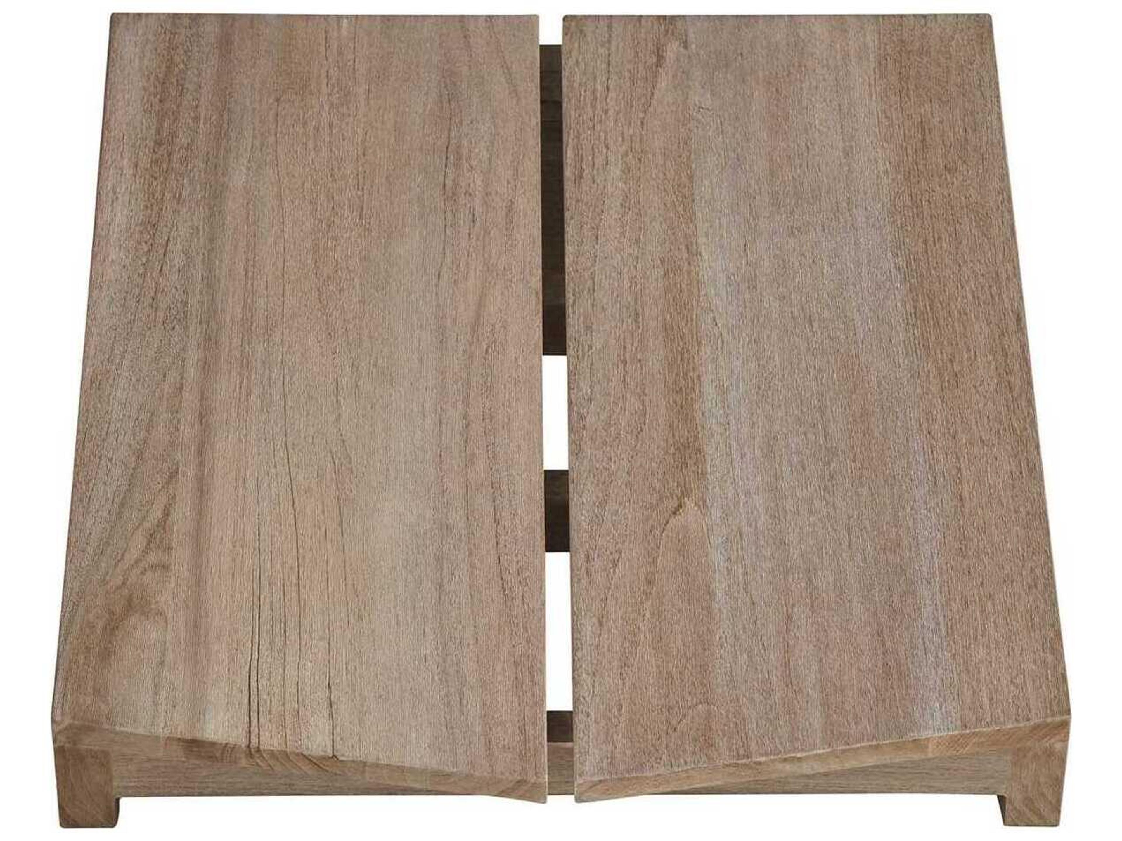 Coastal Living Outdoor Saratoga Wood Ottoman