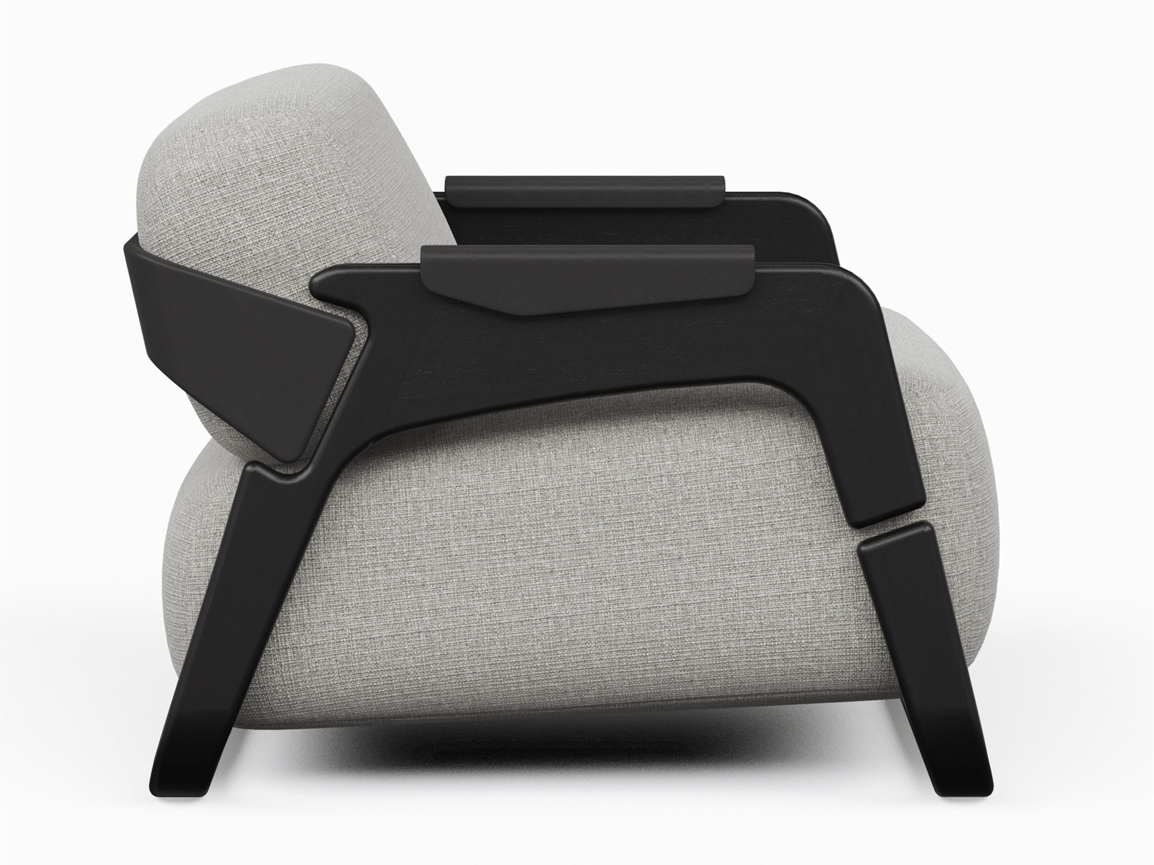 Urbia Modern Brazilian Hermes Black Accent Chair
