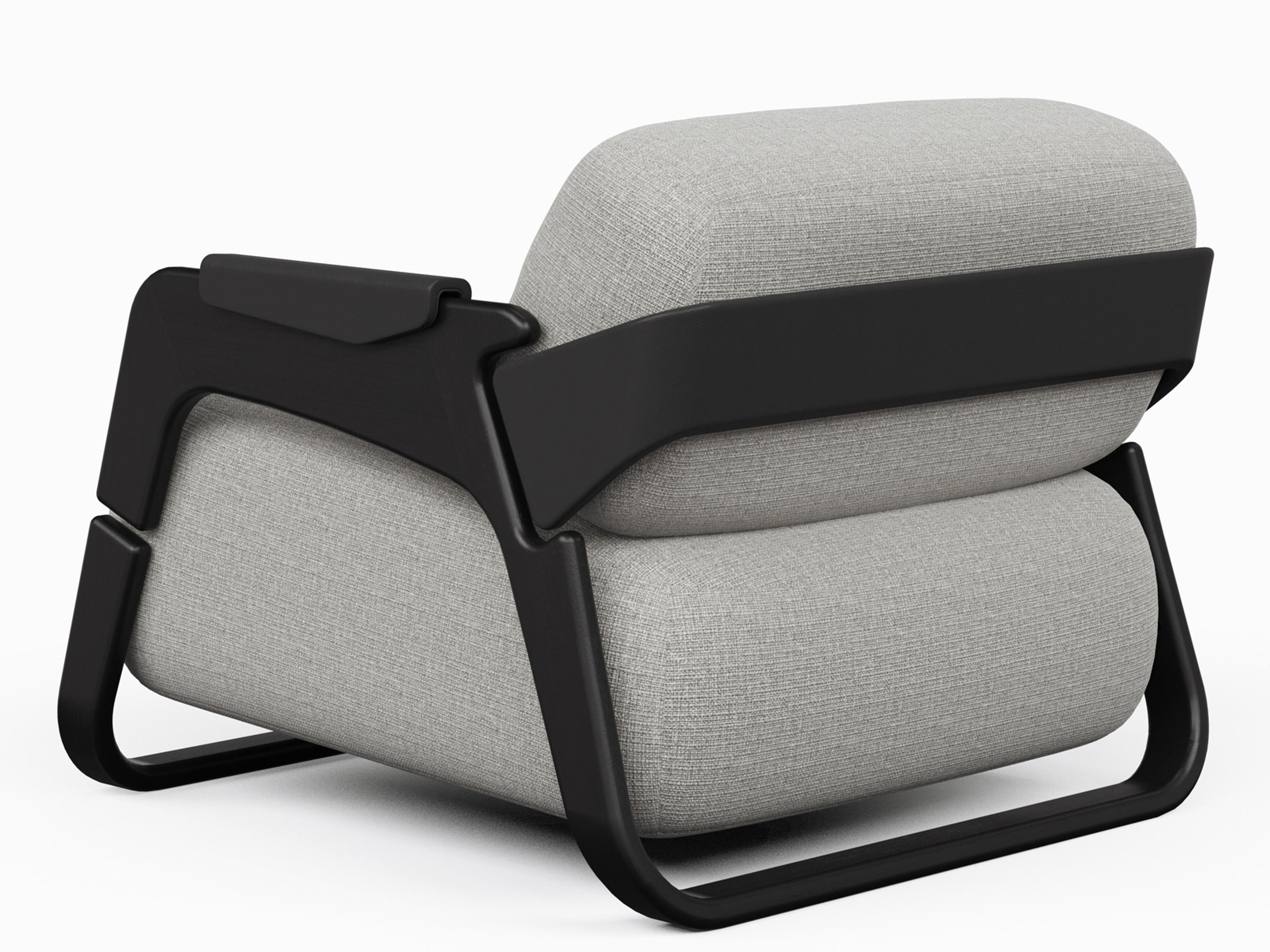 Urbia Modern Brazilian Hermes Black Accent Chair