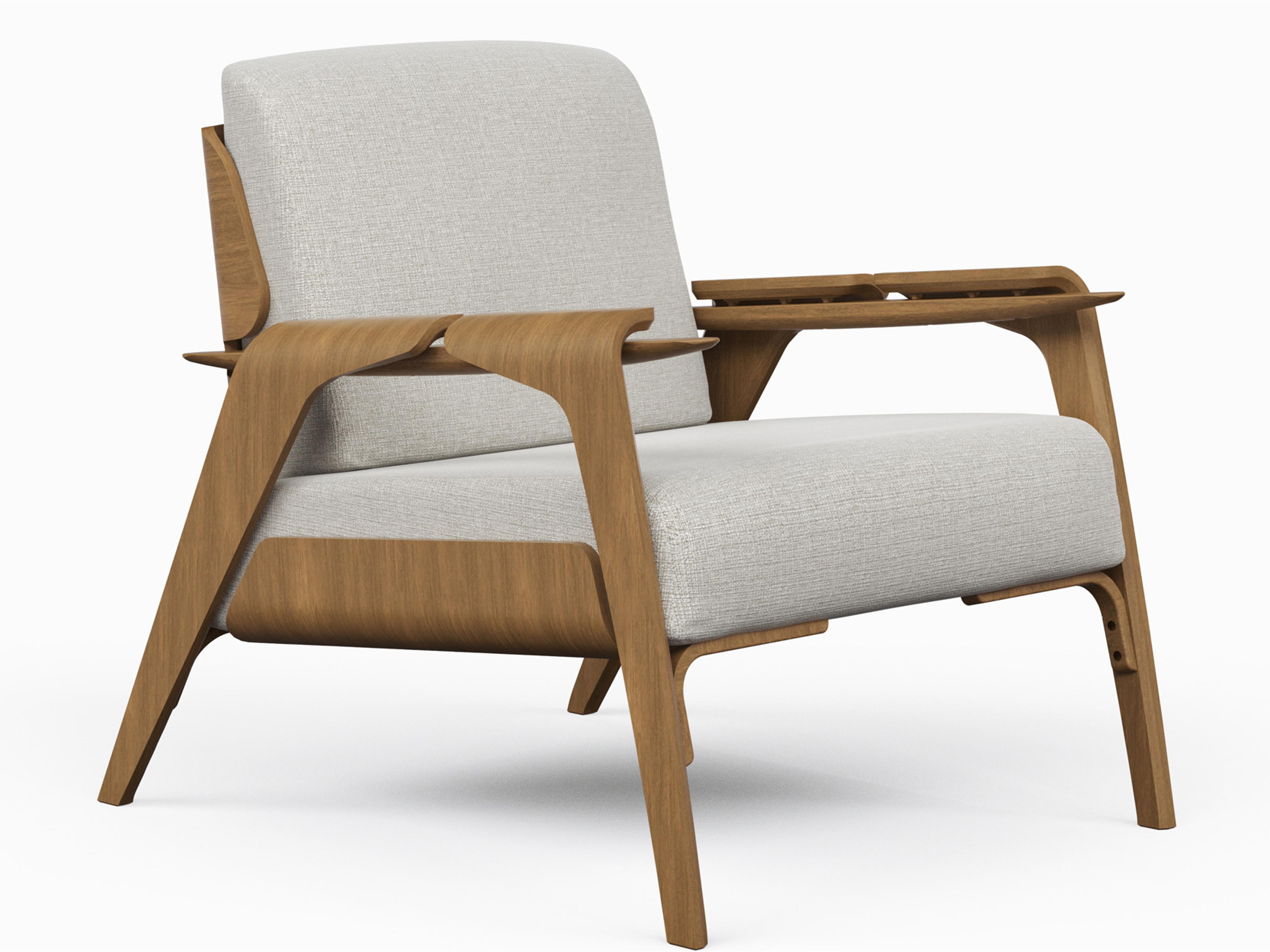 Modern Brazilian Fly Brown Accent Chair