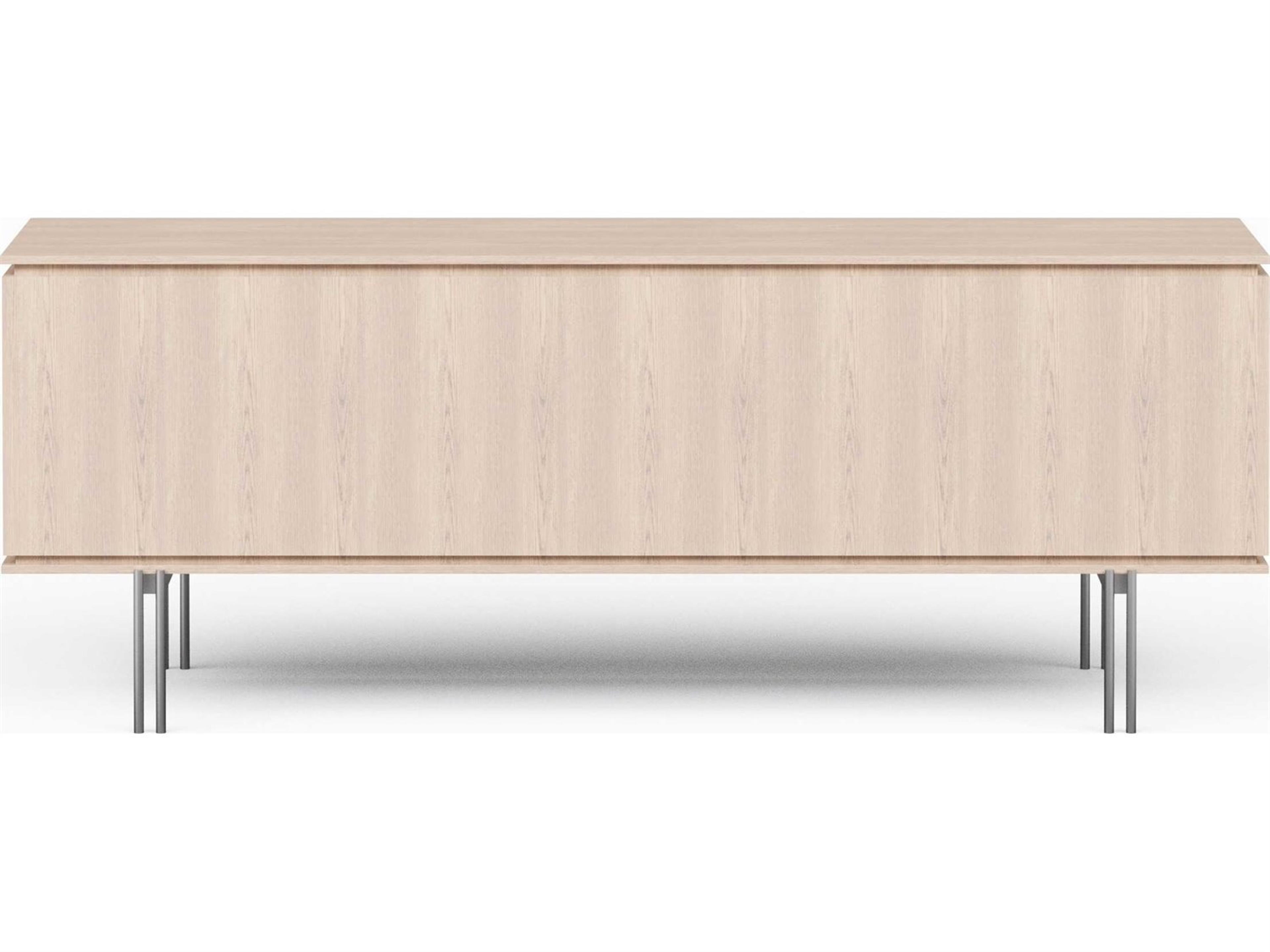 Urbia Modern Brazilian 78" Ash Wood Nevoa Titanium Marrocos Sideboard