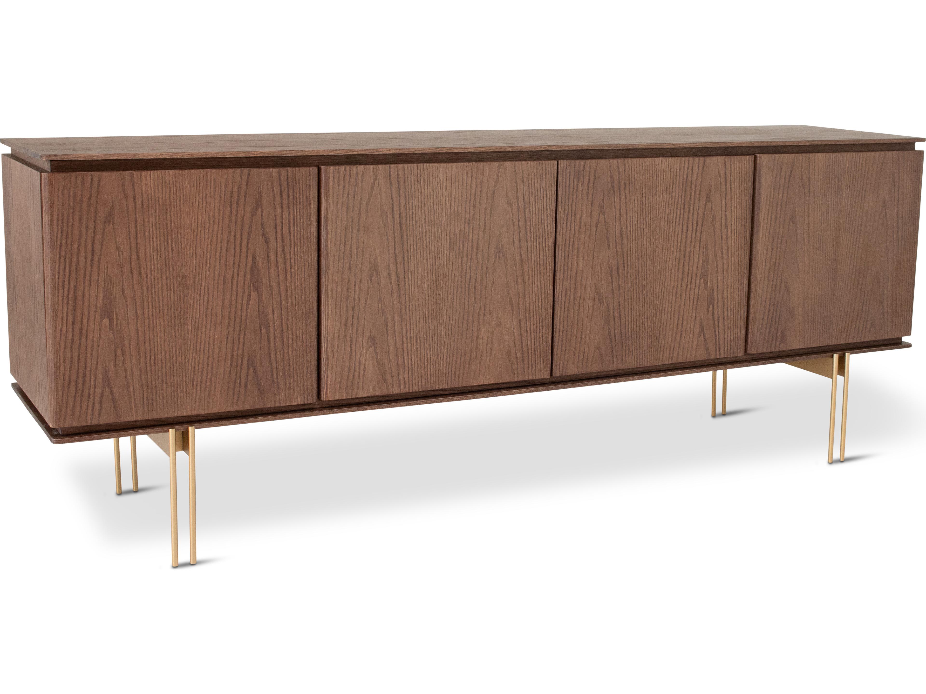 Urbia Modern Brazilian 78" Oak Wood Nogal Ouro Marrocos Sideboard