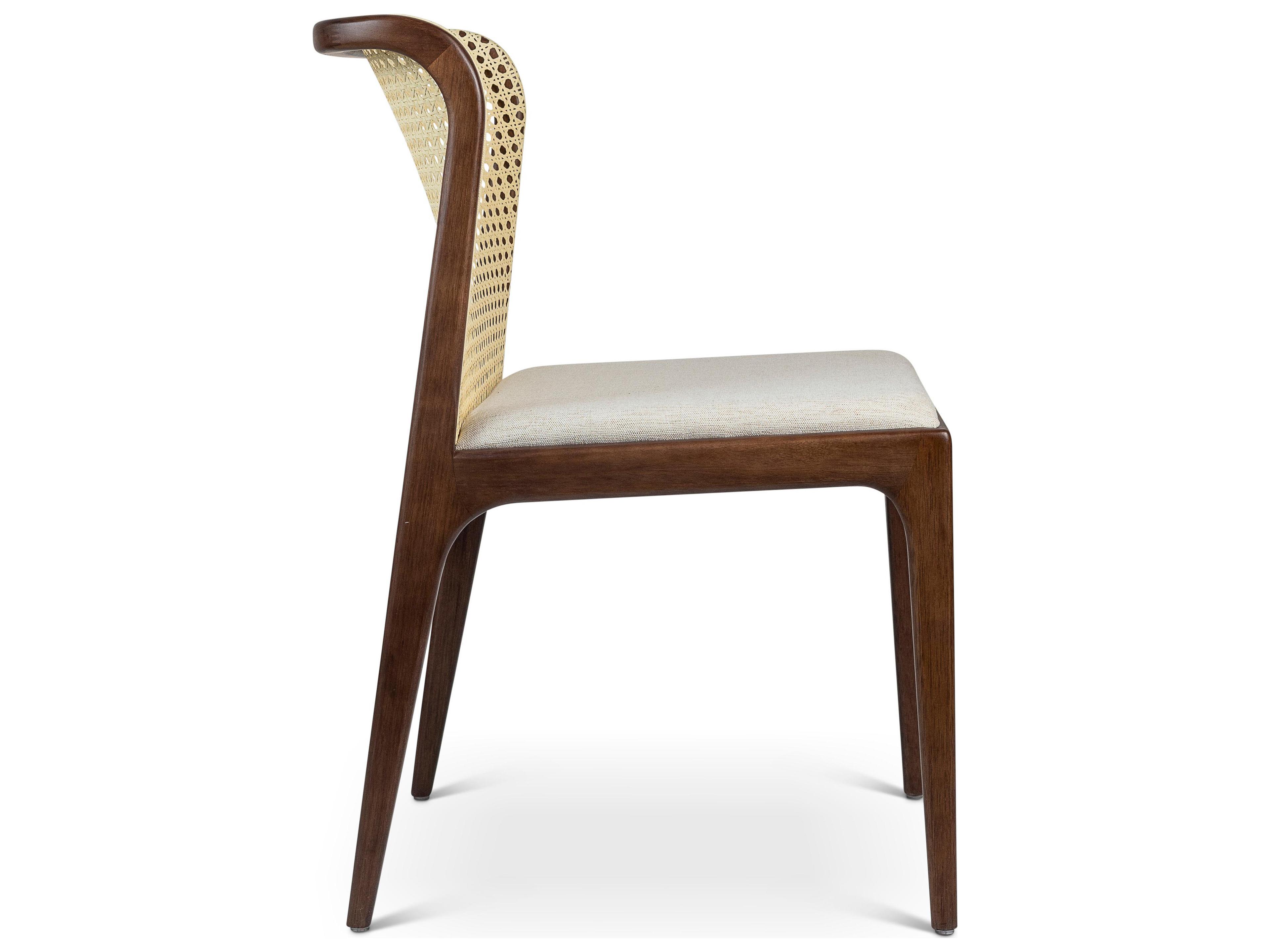 Urbia Modern Brazilian Eloa Brown Upholstered Armless Dining Chair