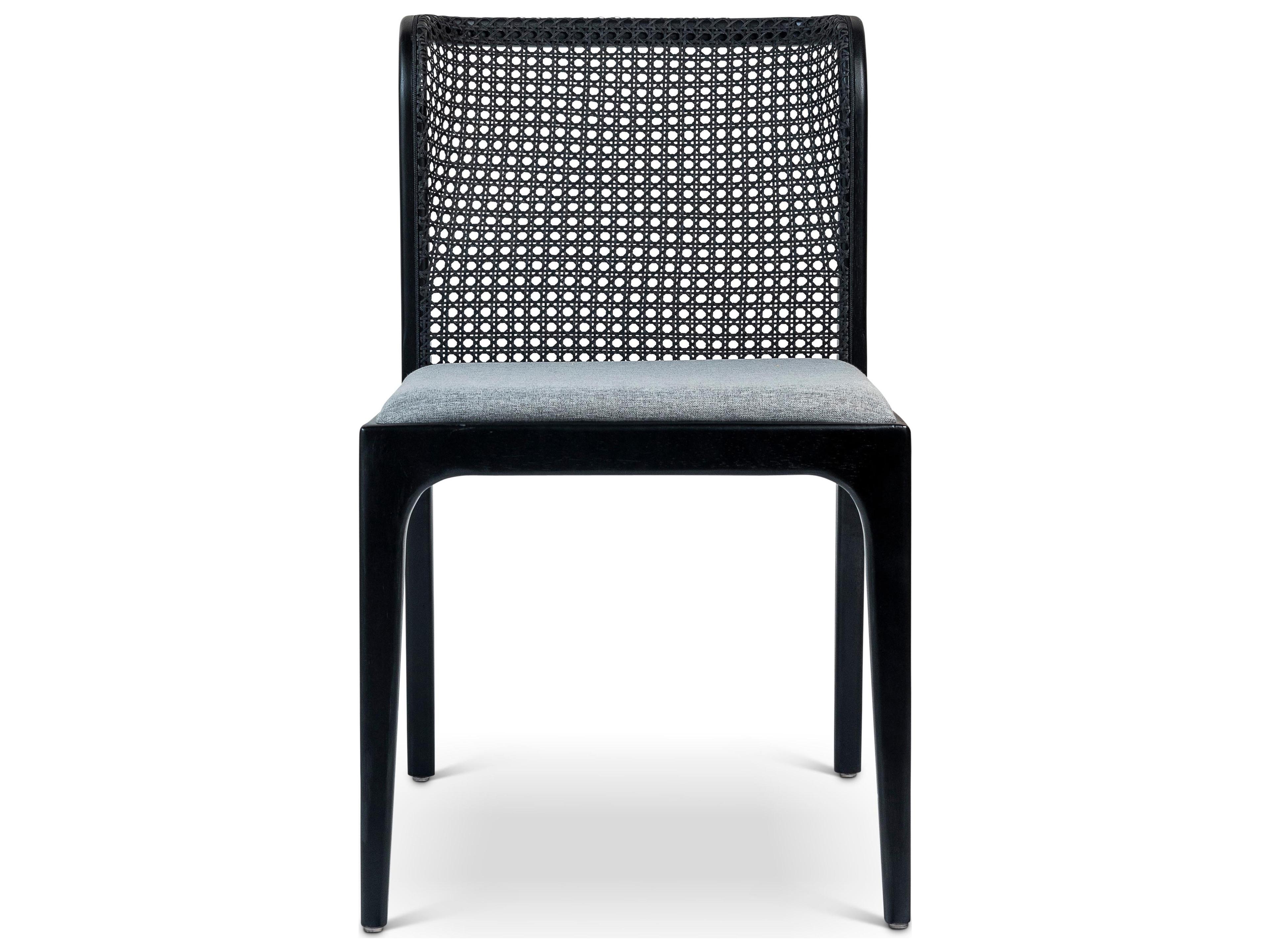 Urbia Modern Brazilian Eloa Black Upholstered Armless Dining Chair