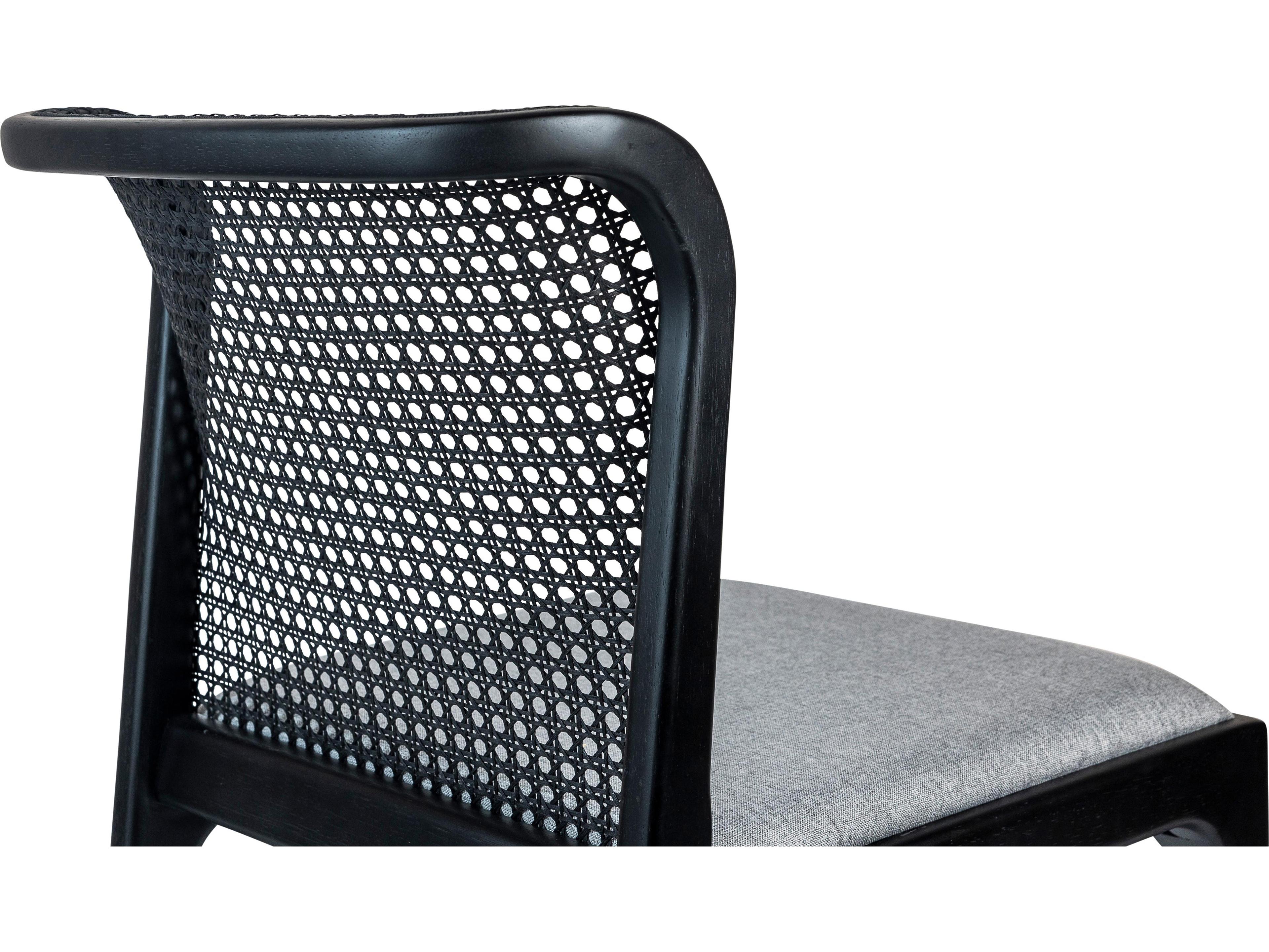 Urbia Modern Brazilian Eloa Black Upholstered Armless Dining Chair