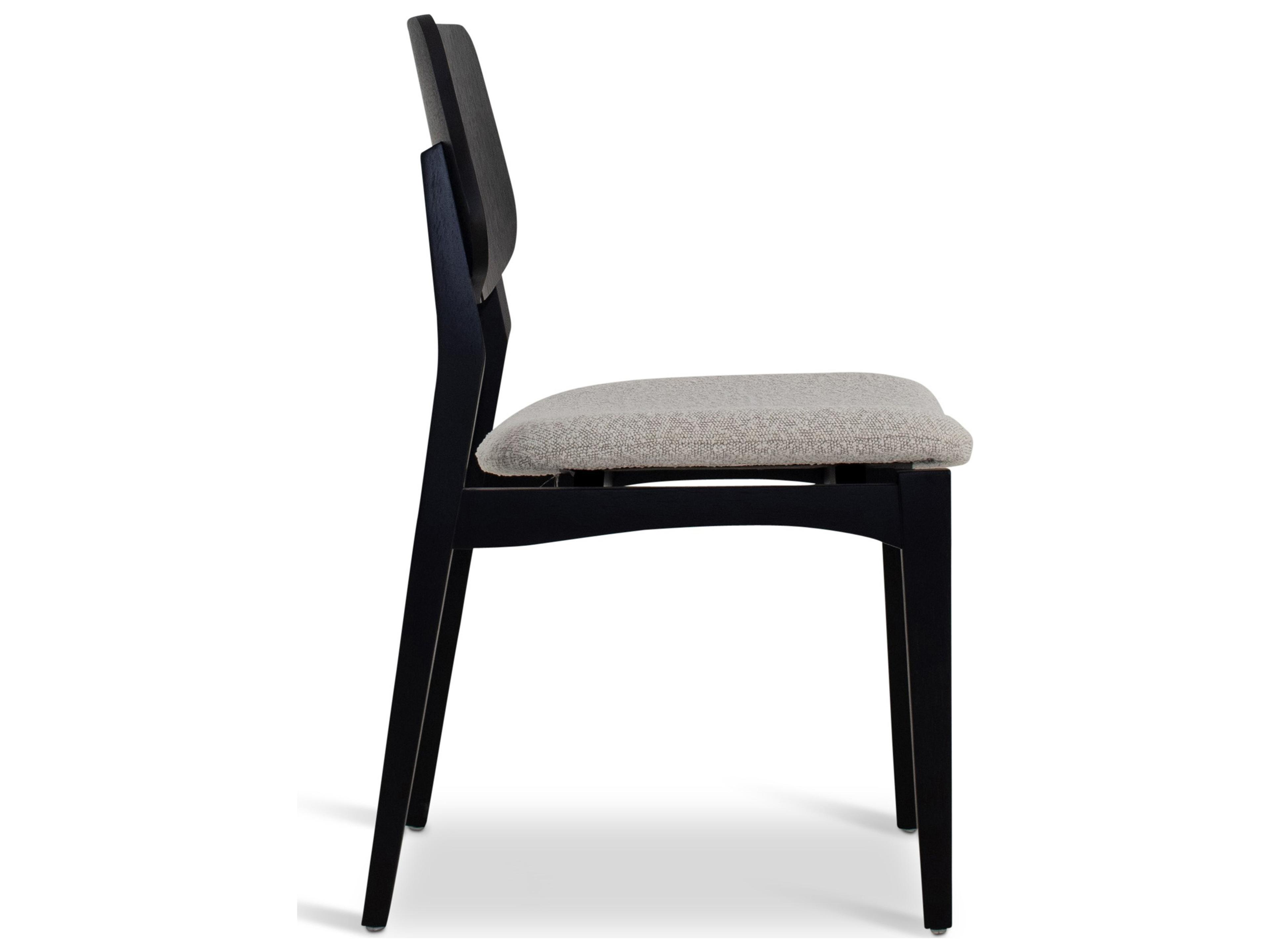Urbia Modern Brazilian Beth Black Upholstered Armless Dining Chair