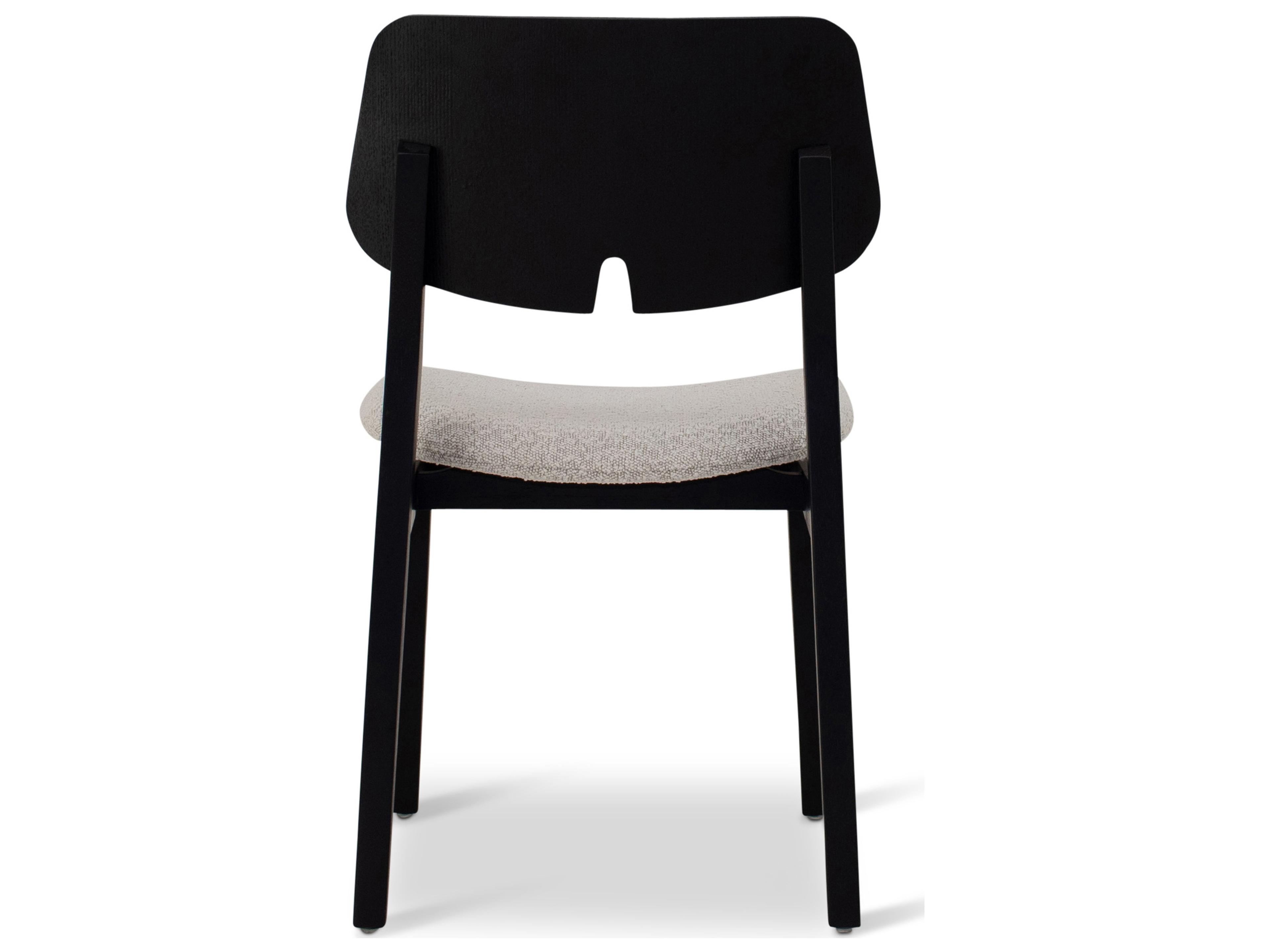 Urbia Modern Brazilian Beth Black Upholstered Armless Dining Chair