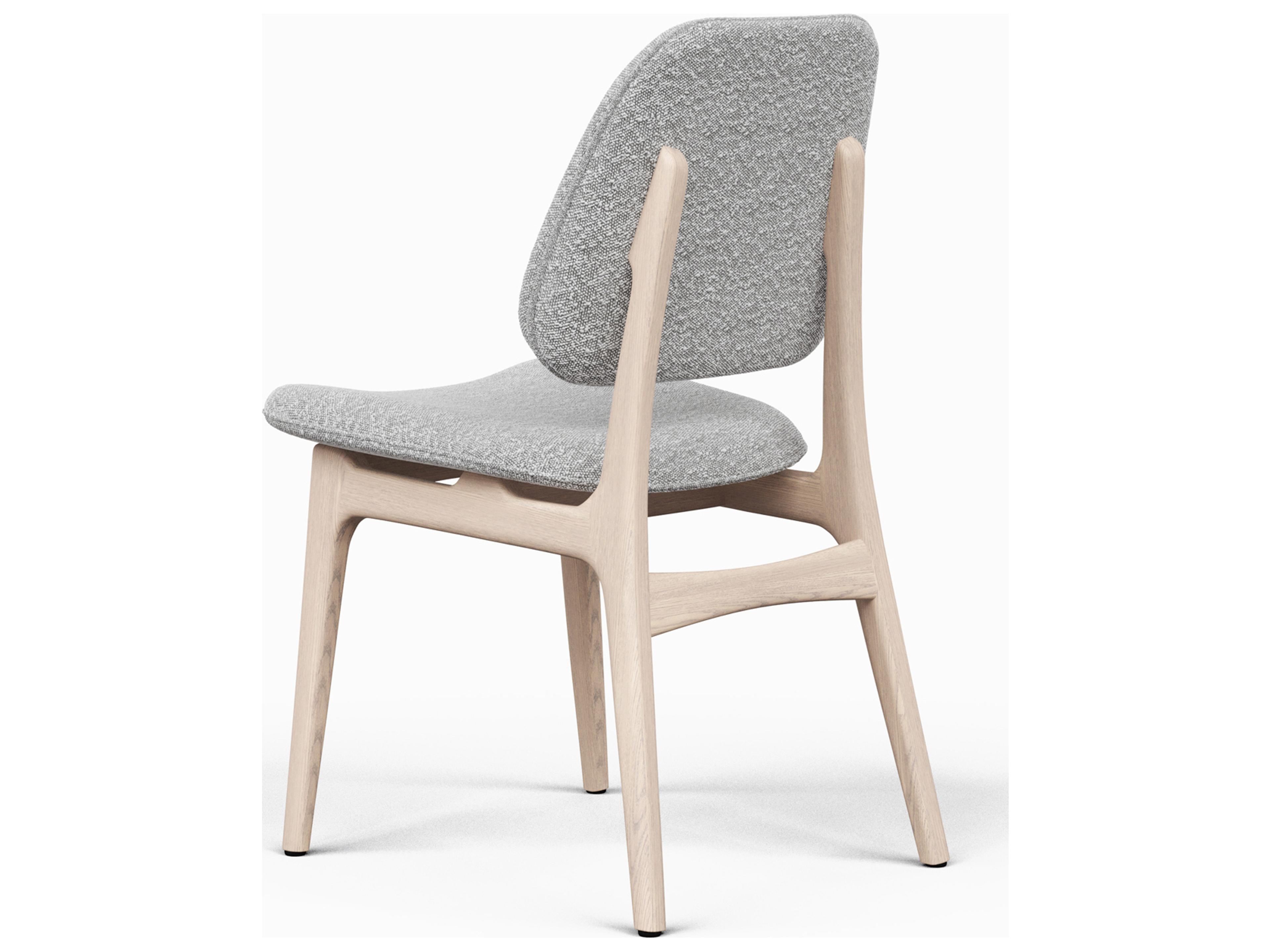 Urbia Modern Brazilian Ariel Side Chair Boucle Crafted Glaze Upholstery Nevoa Frame