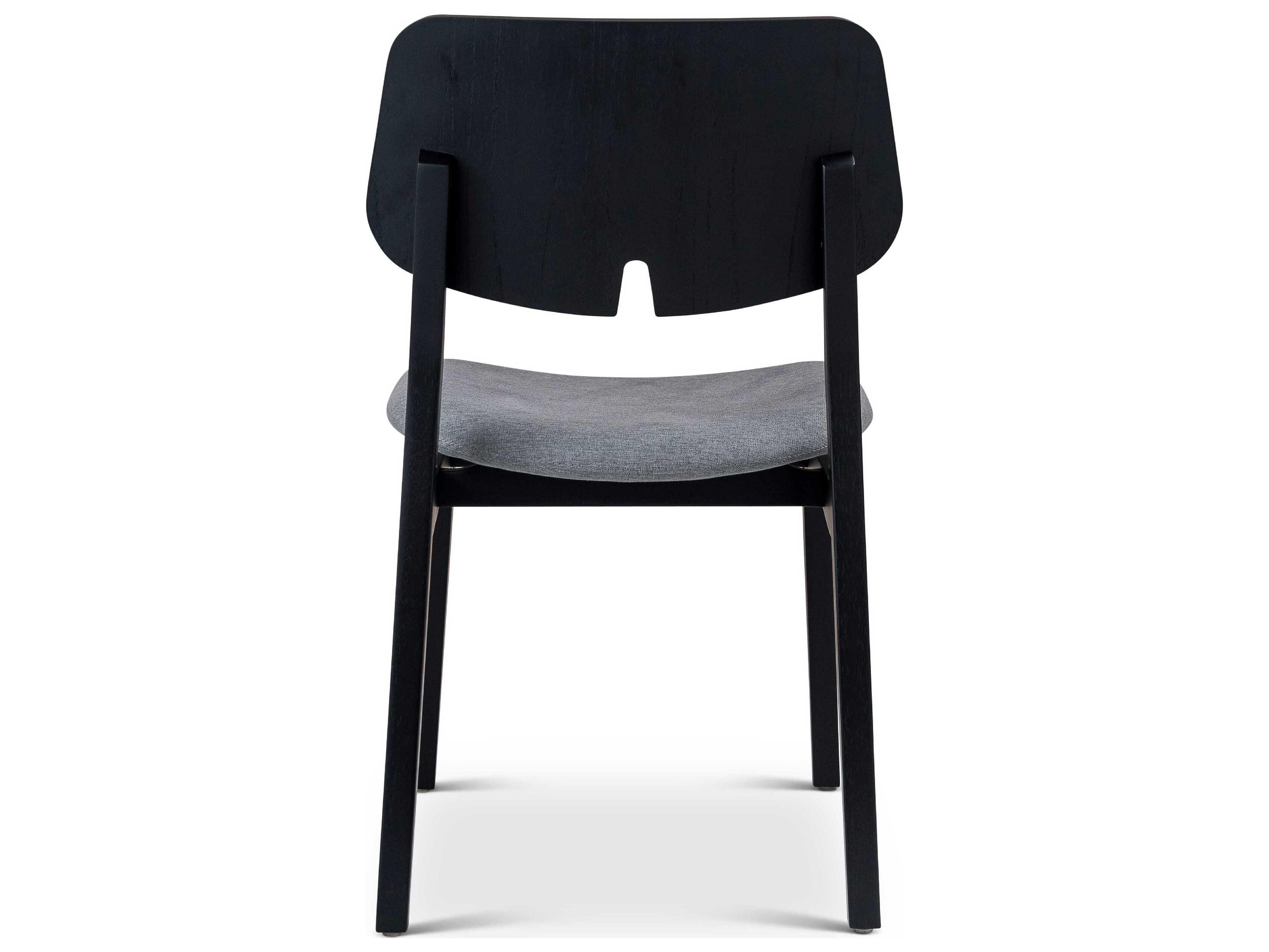 Urbia Modern Brazilian Beth Solid Wood Gray Upholstered Side Dining Chair
