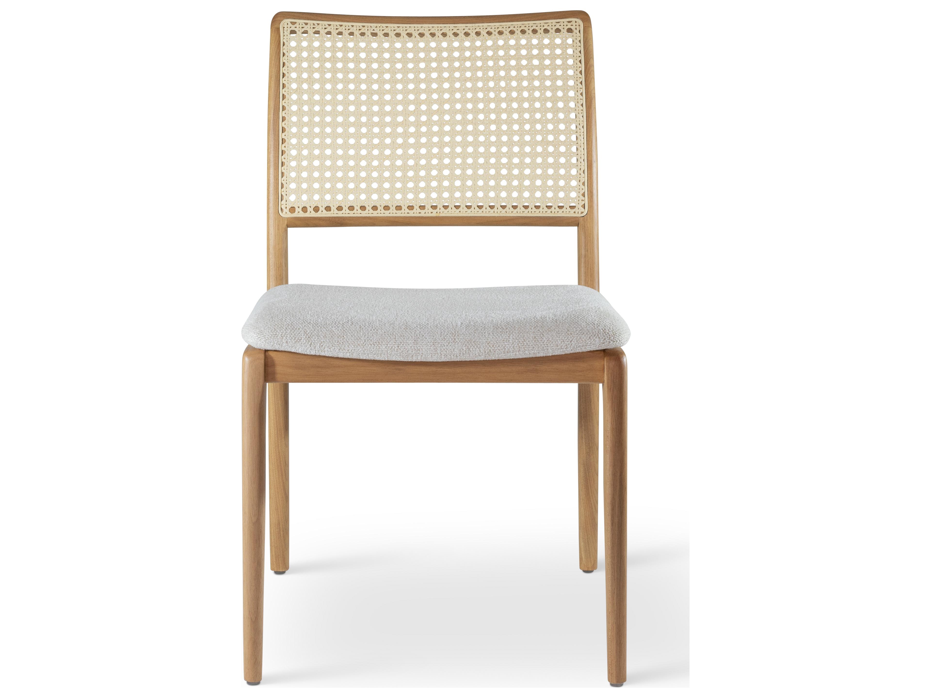 Urbia Modern Brazilian Beige Upholstered Armless Dining Chair