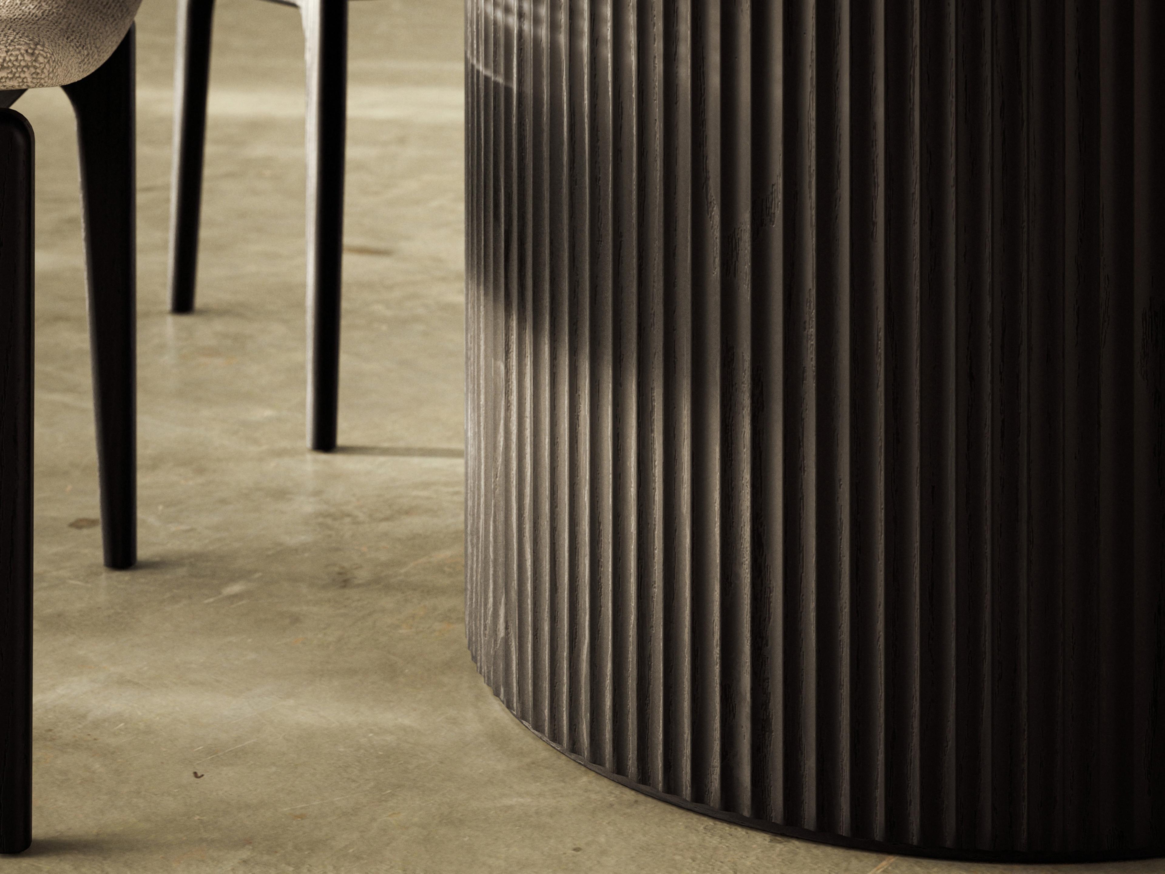 Urbia Modern Brazilian Atenas Round Wood Dining Table