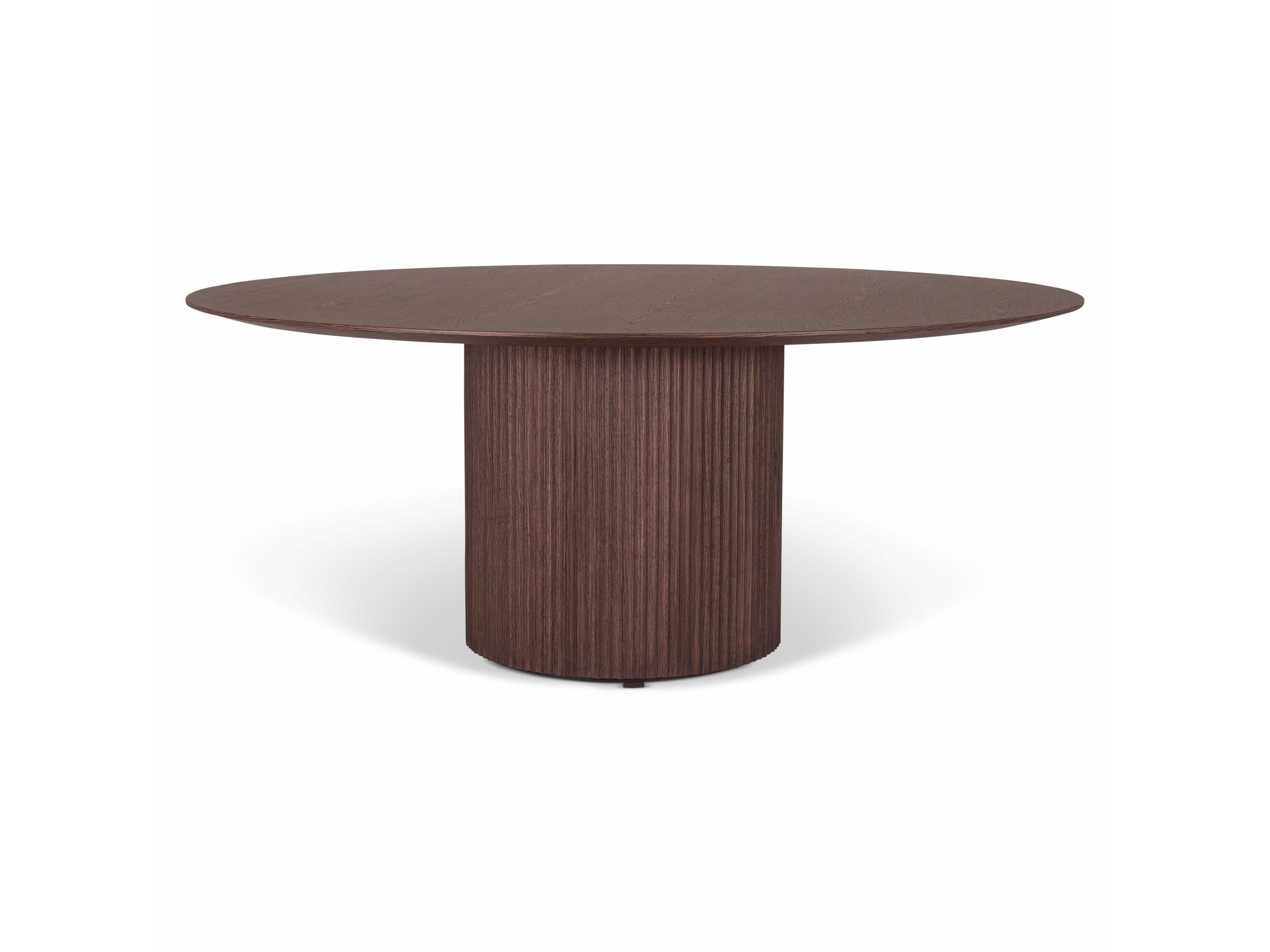 Urbia Modern Brazilian Round Wood Wenge Dining Table