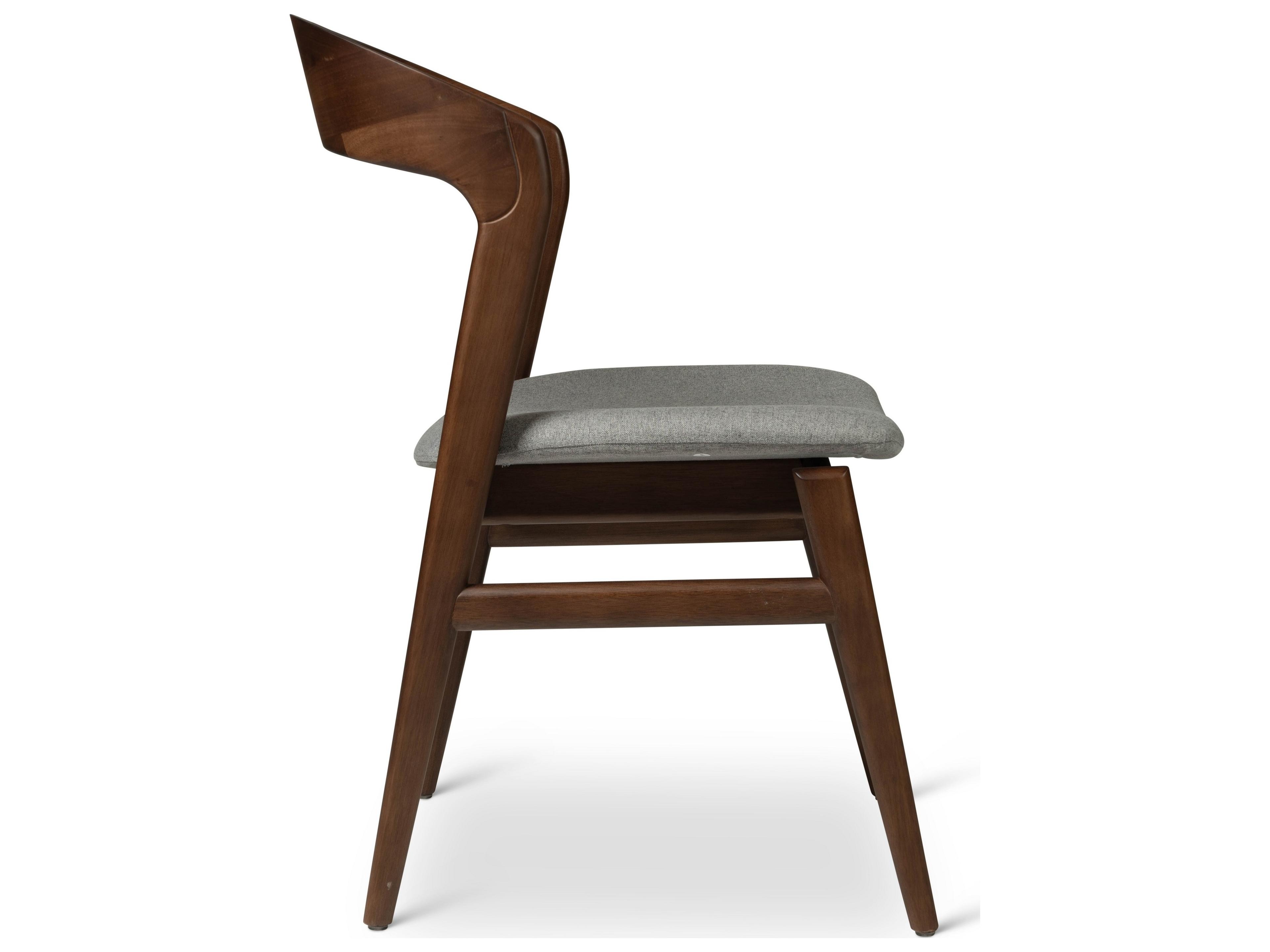 Urbia Modern Brazilian Velma Essence Grey Nogal Side Chair