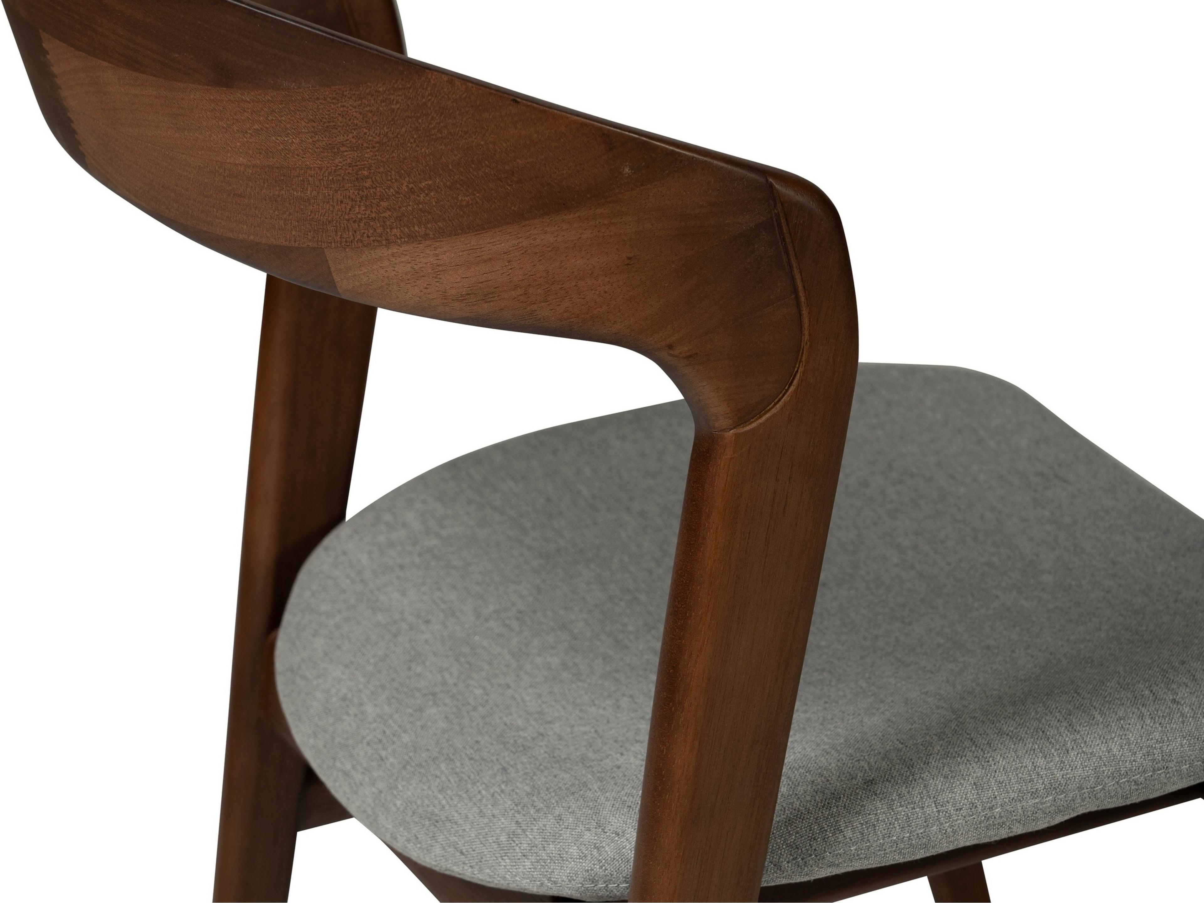 Urbia Modern Brazilian Velma Essence Grey Nogal Side Chair