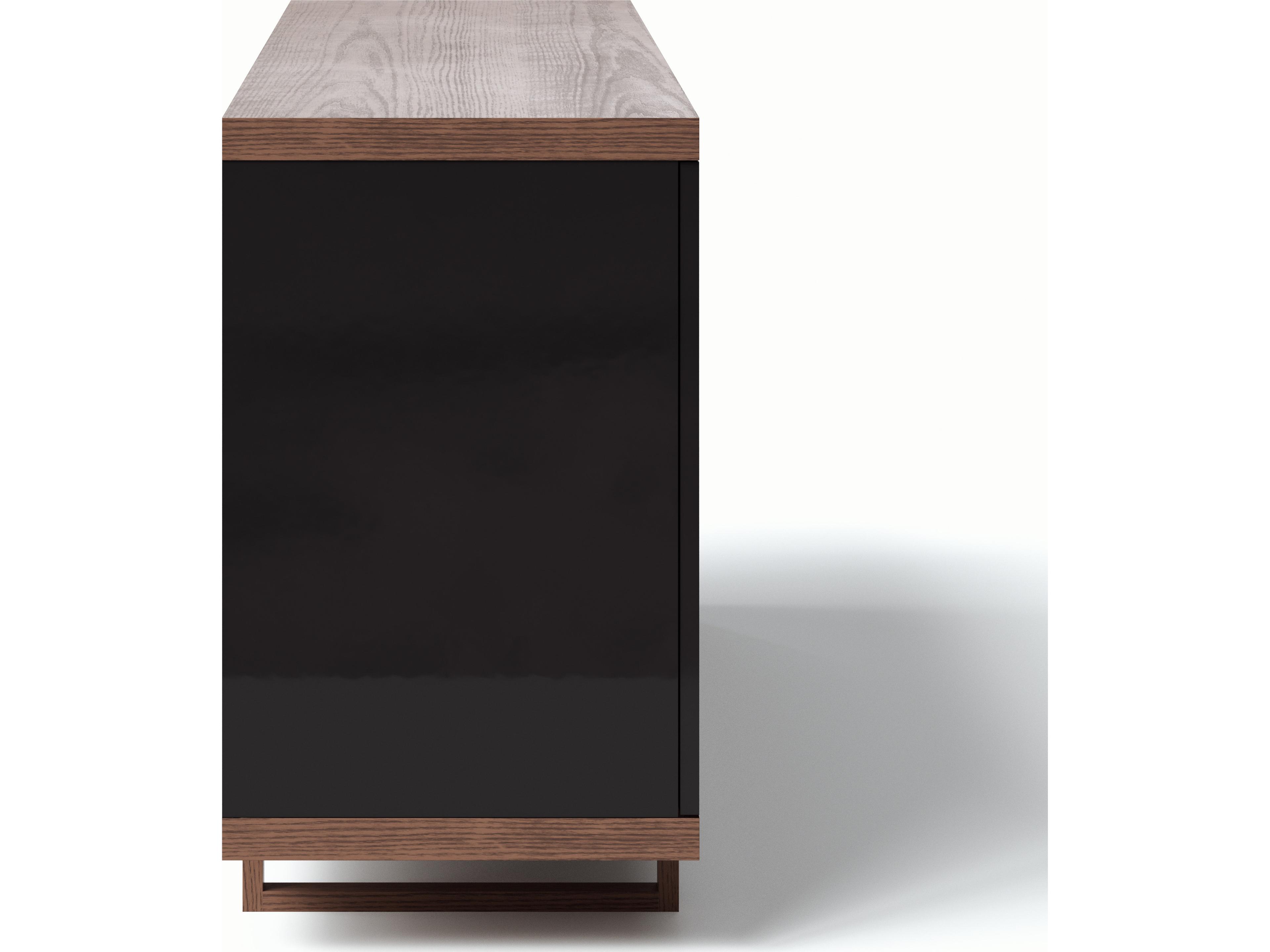 Urbia Modern Brazilian Copany Buffet Nogal Frame Black Doors