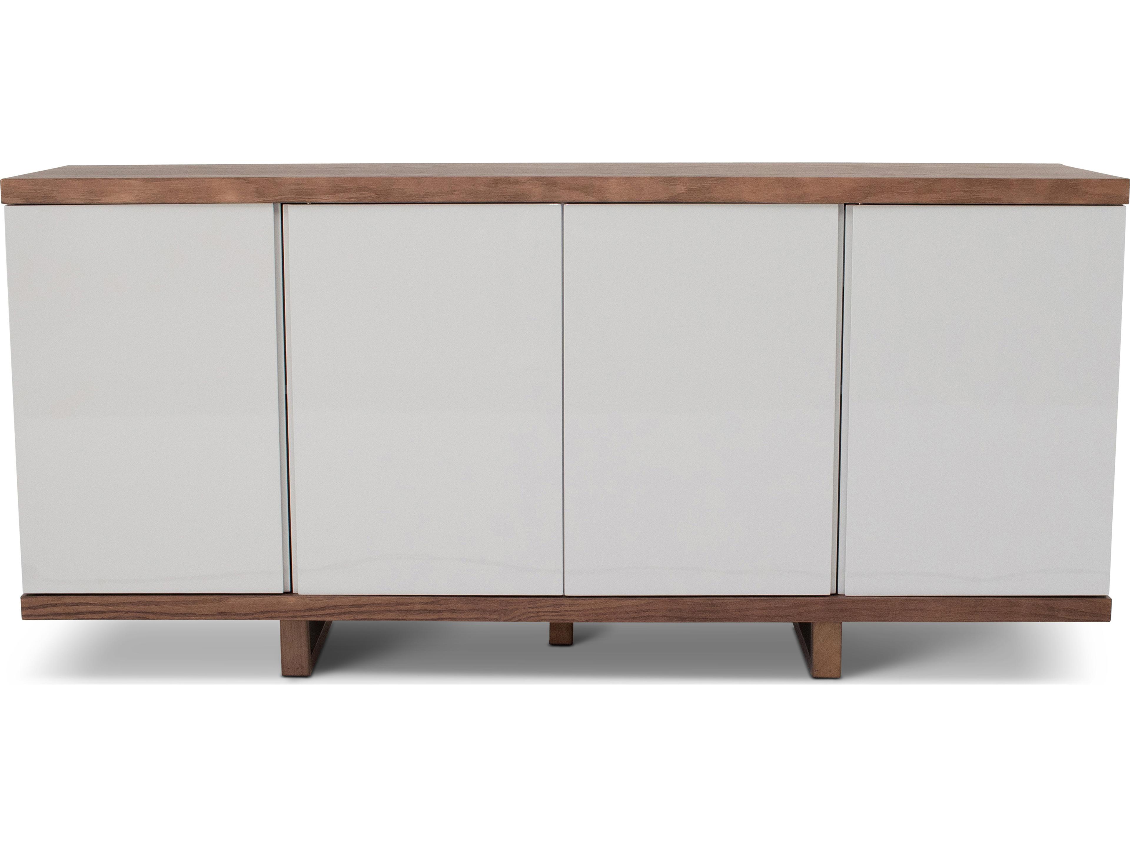 Urbia Modern Brazilian Copany Buffet Nogal Frame Off White Doors