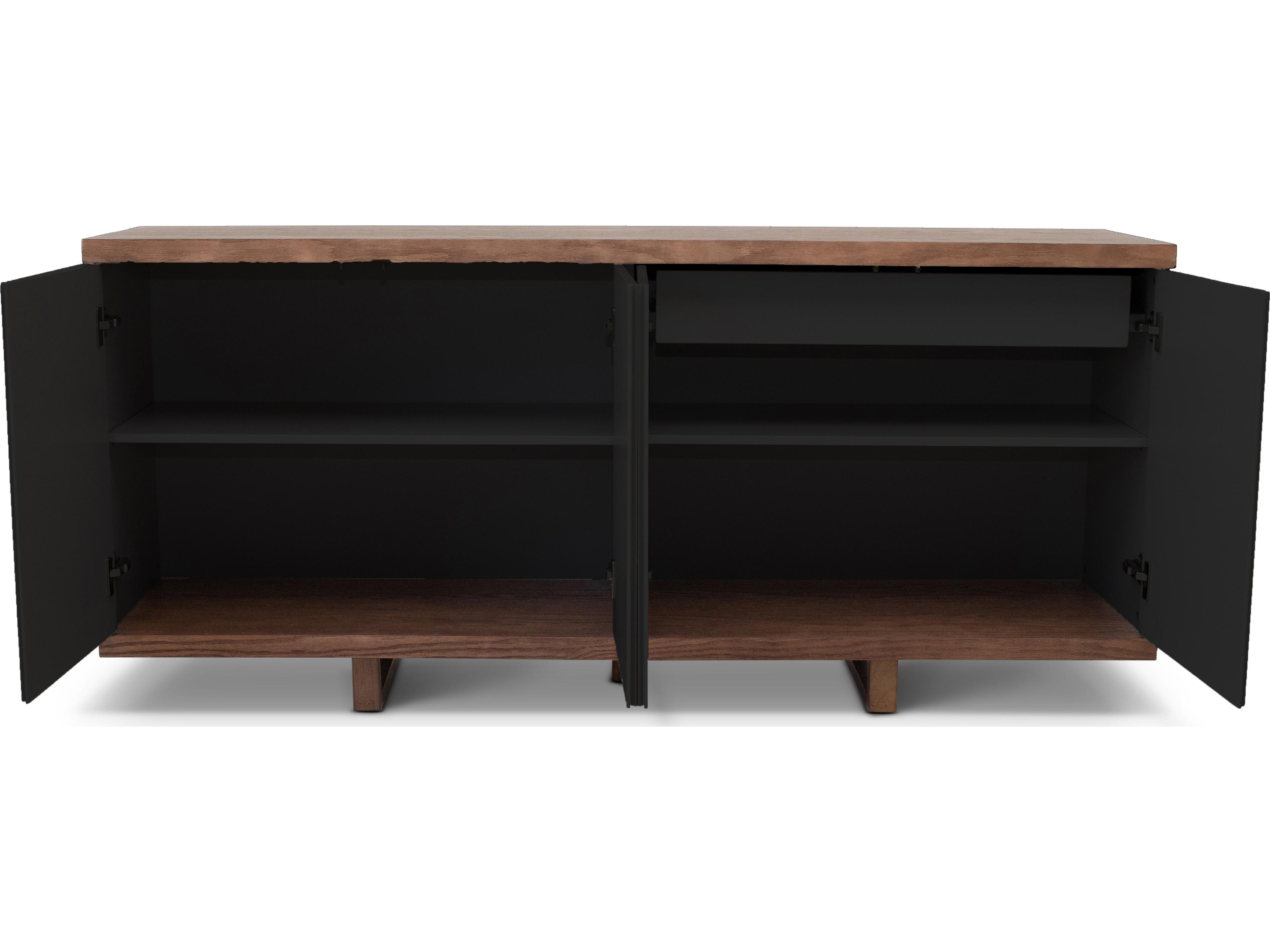 Urbia Modern Brazilian Copany Buffet Nogal Frame Off White Doors