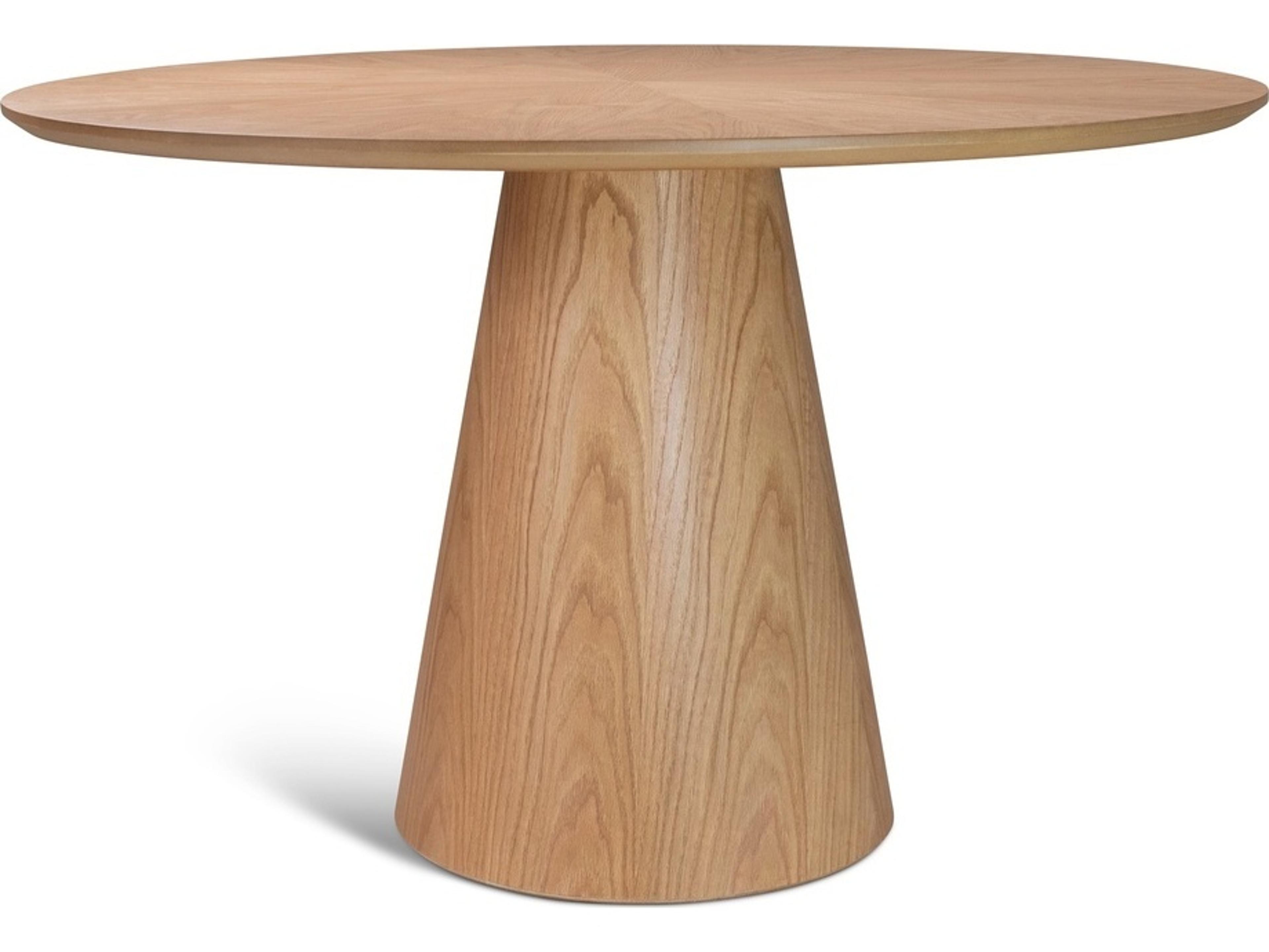 Modern Brazilian Round Wood Domasco Dining Table