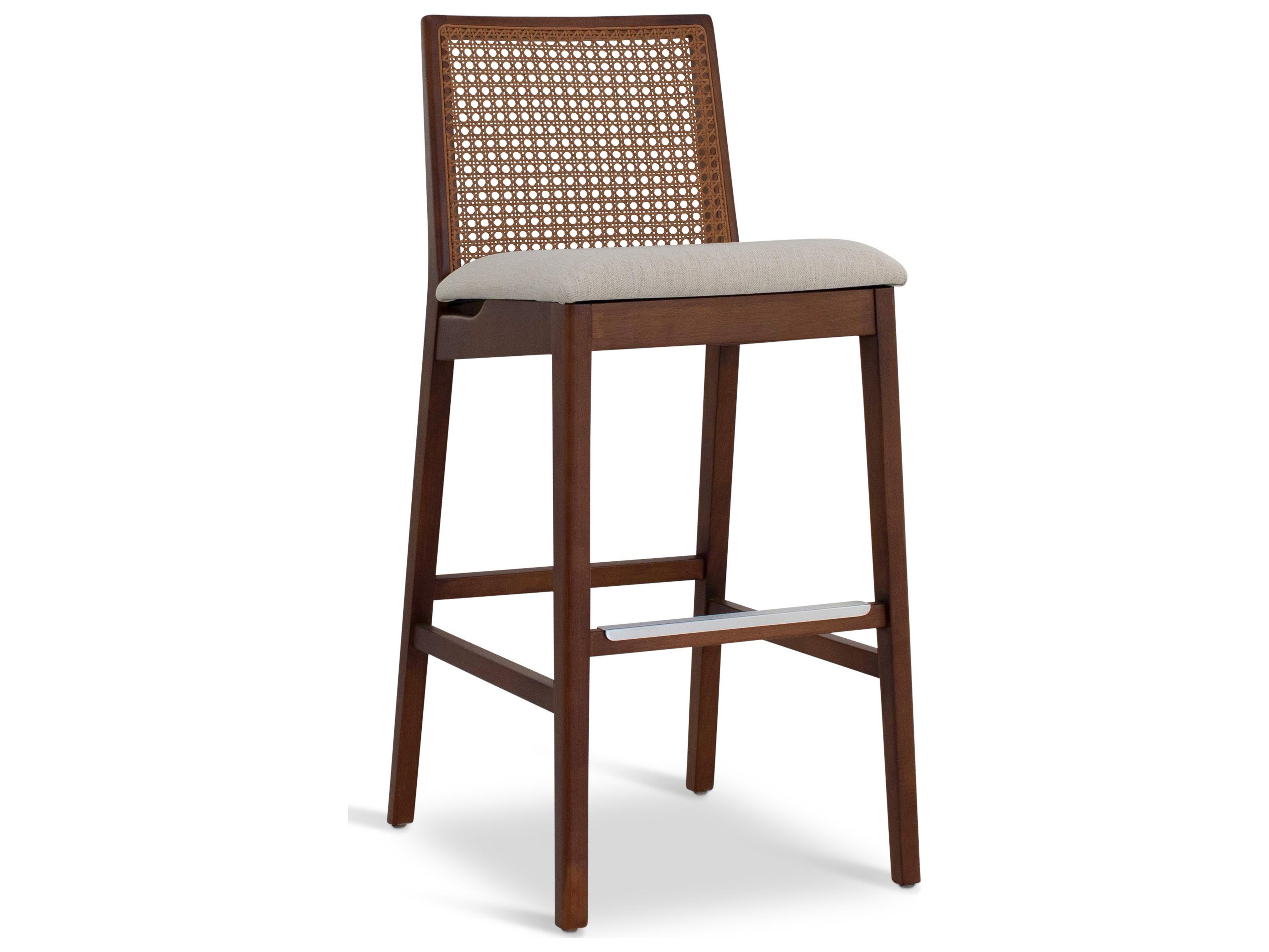 Nardia Cane Bar Stool Modern Brazilian Nogal
