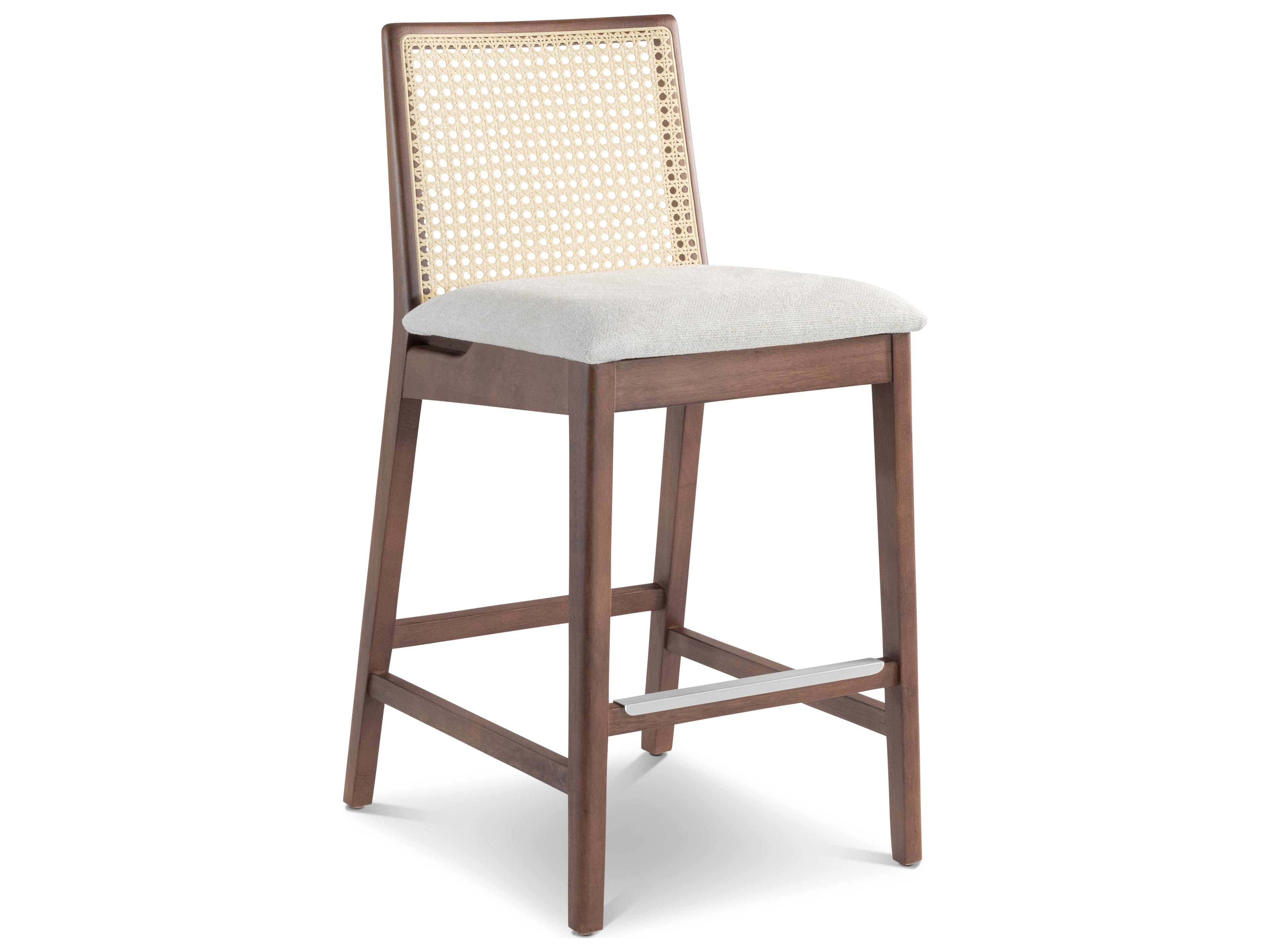 Modern Brazilian Upholstered Counter Stool