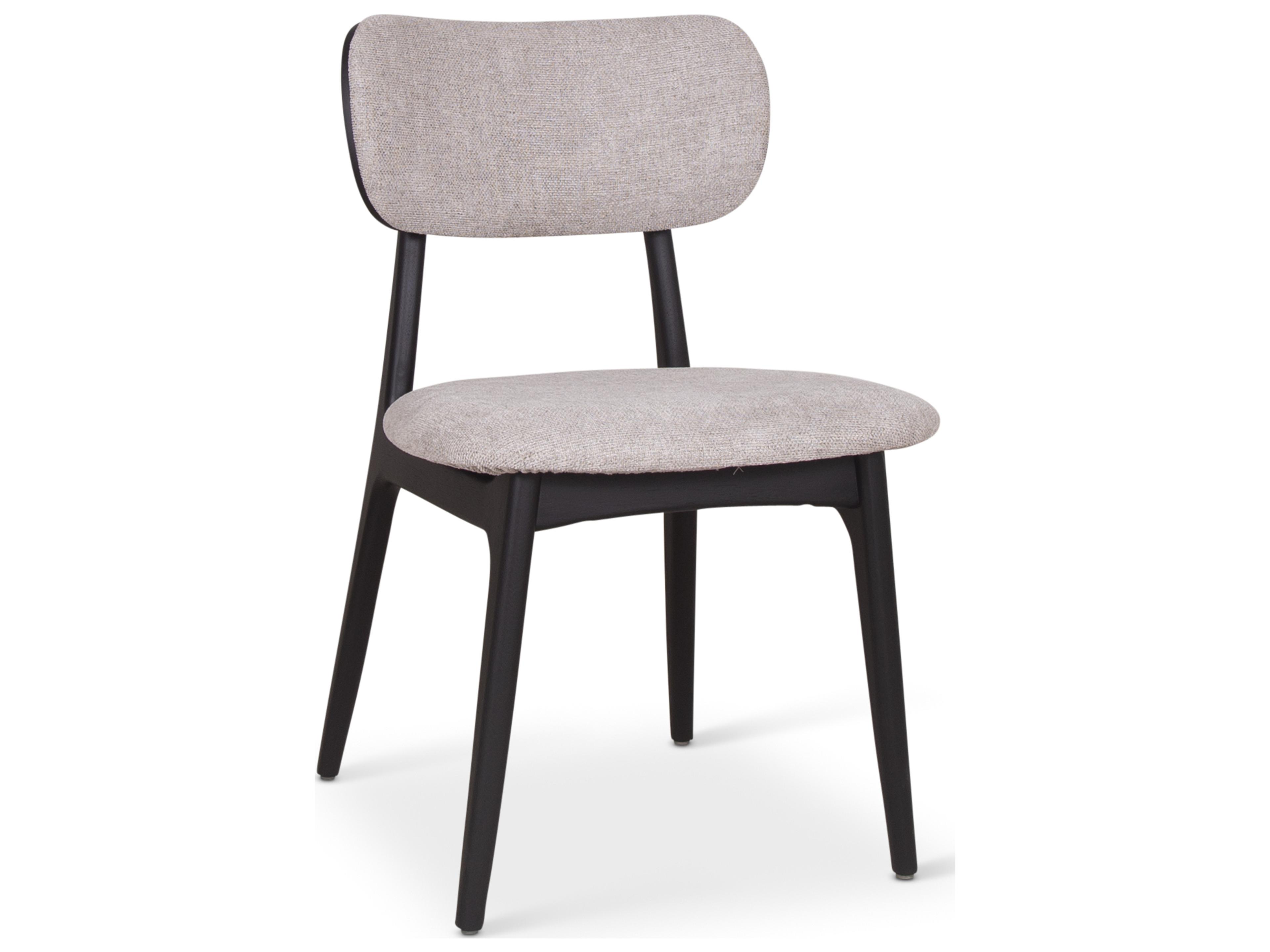 Modern Brazilian Claudia Gray Upholstered Armless Dining Chair