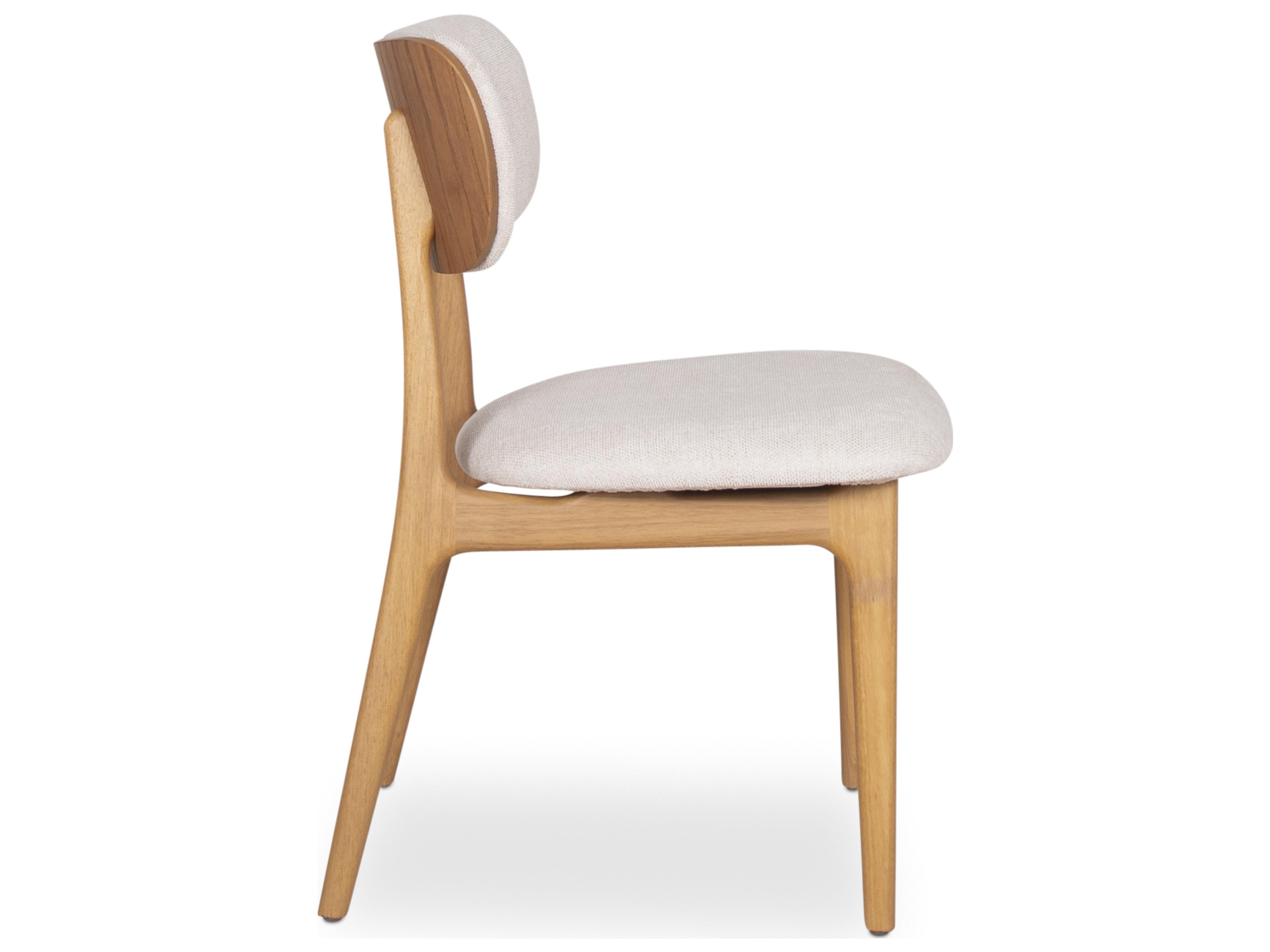 Urbia Modern Brazilian Claudia Beige Upholstered Armless Dining Chair