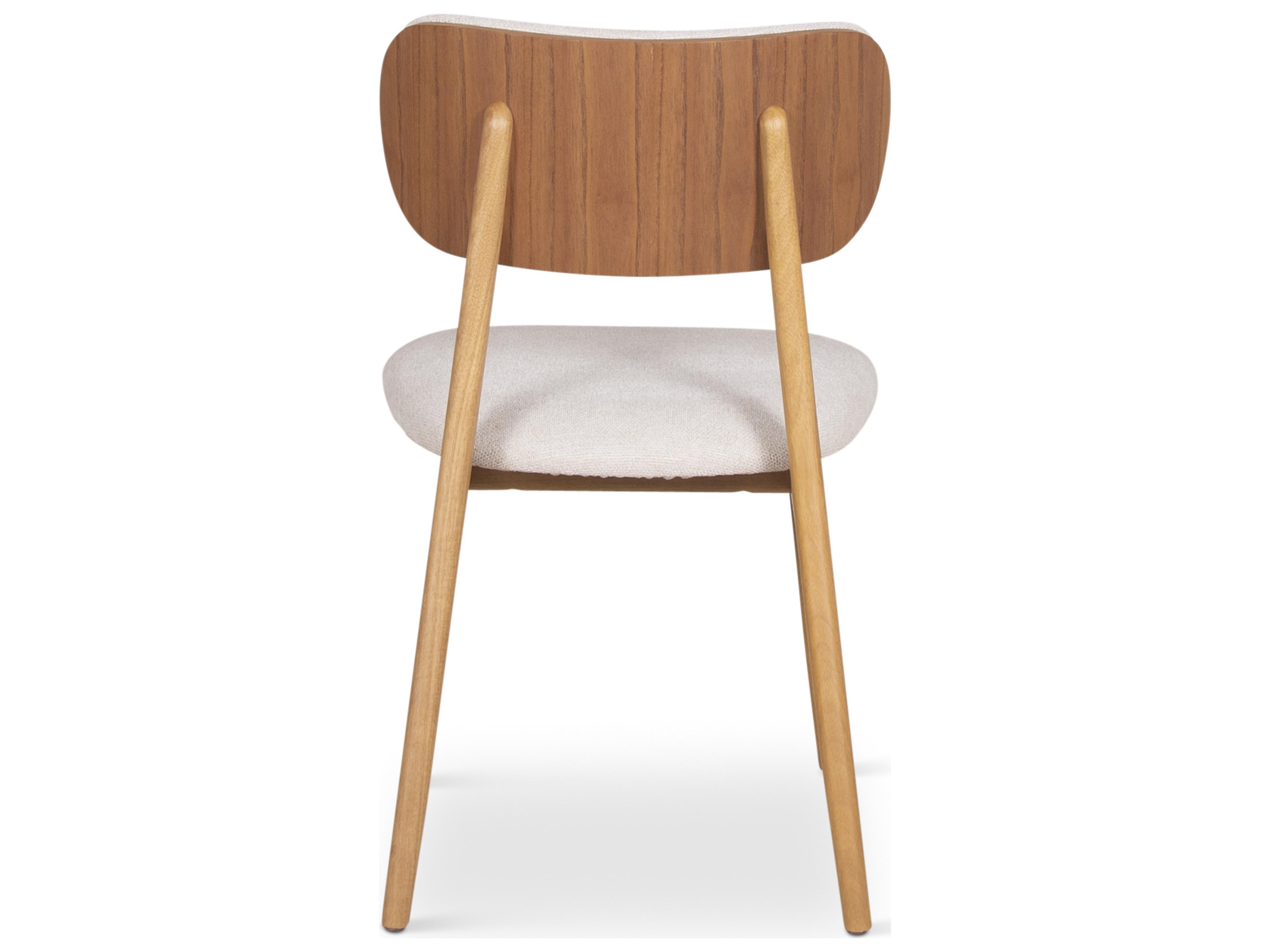 Urbia Modern Brazilian Claudia Beige Upholstered Armless Dining Chair