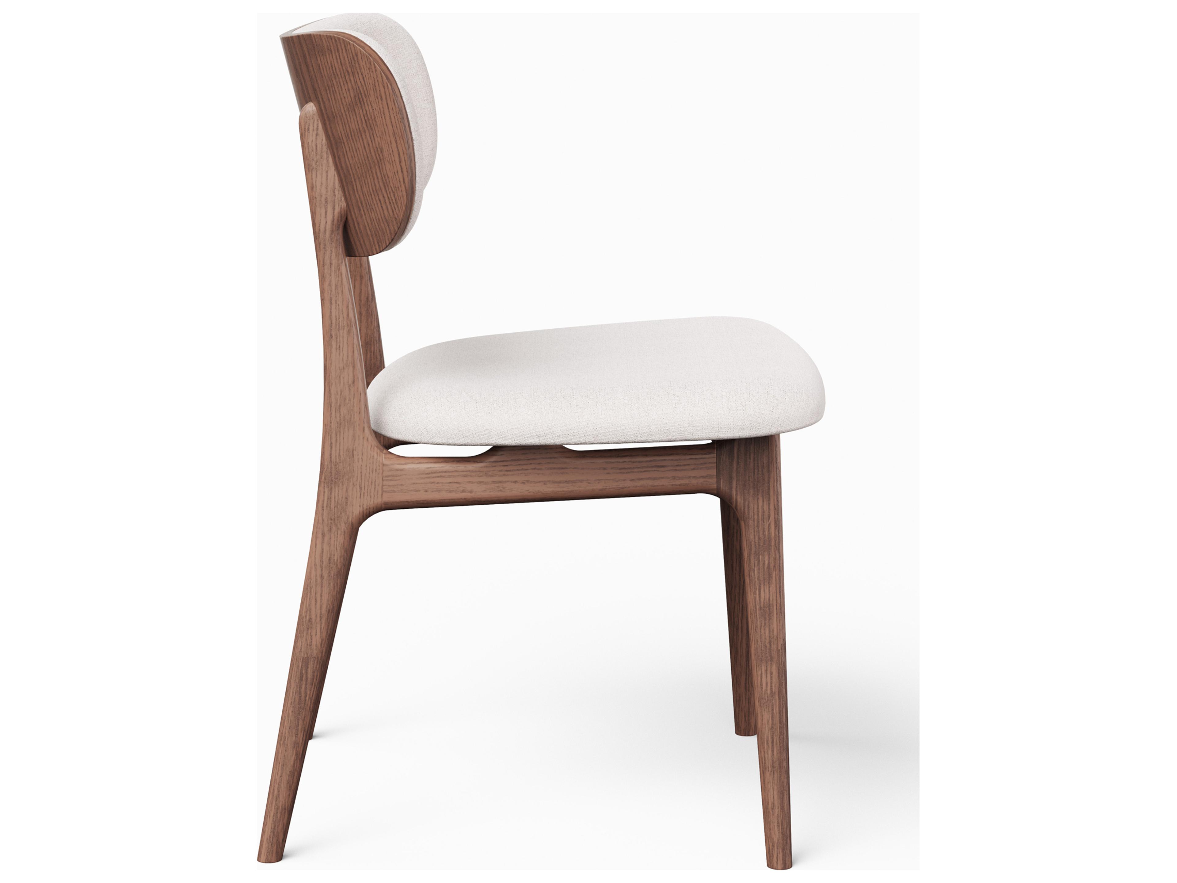 Urbia Modern Brazilian Claudia White Upholstered Armless Dining Chair