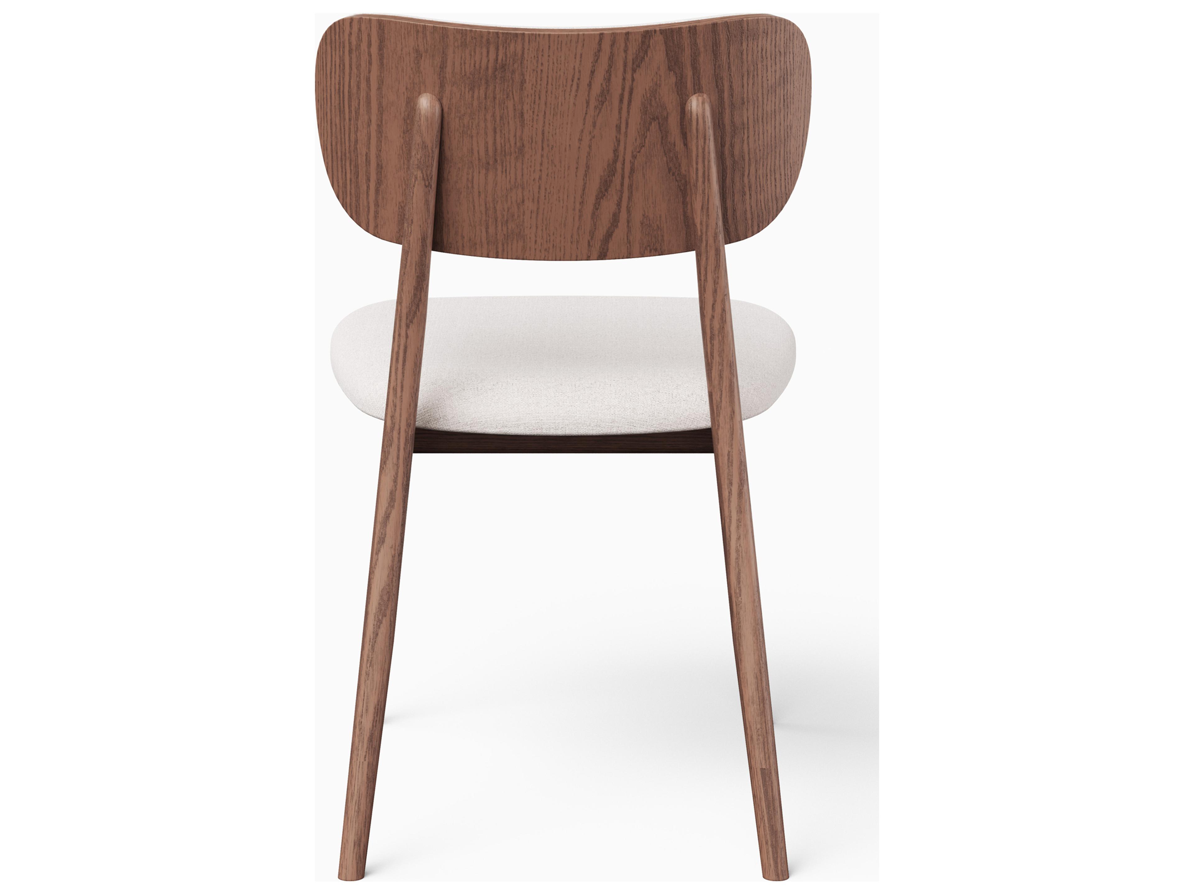 Urbia Modern Brazilian Claudia White Upholstered Armless Dining Chair