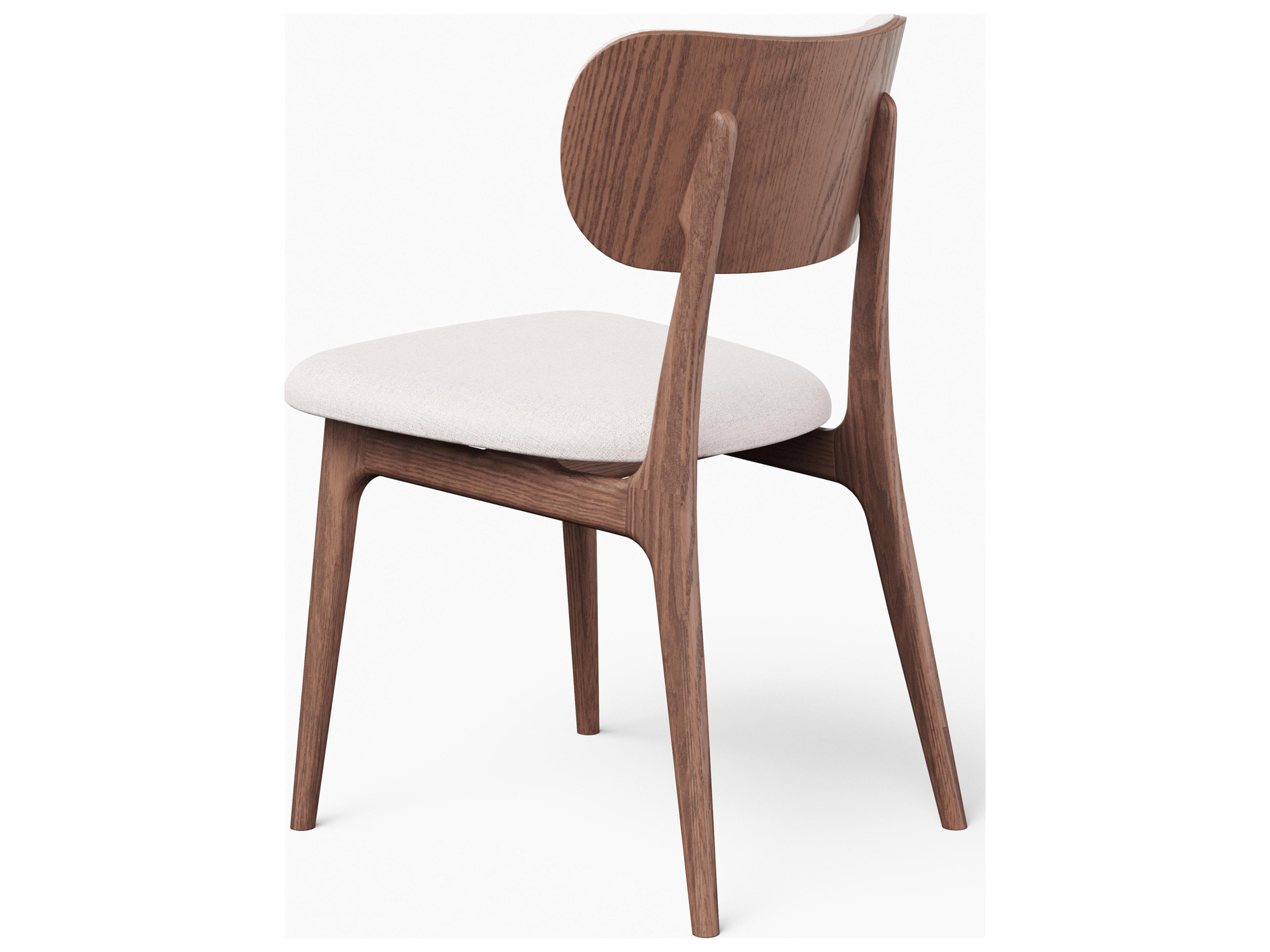 Urbia Modern Brazilian Claudia White Upholstered Armless Dining Chair