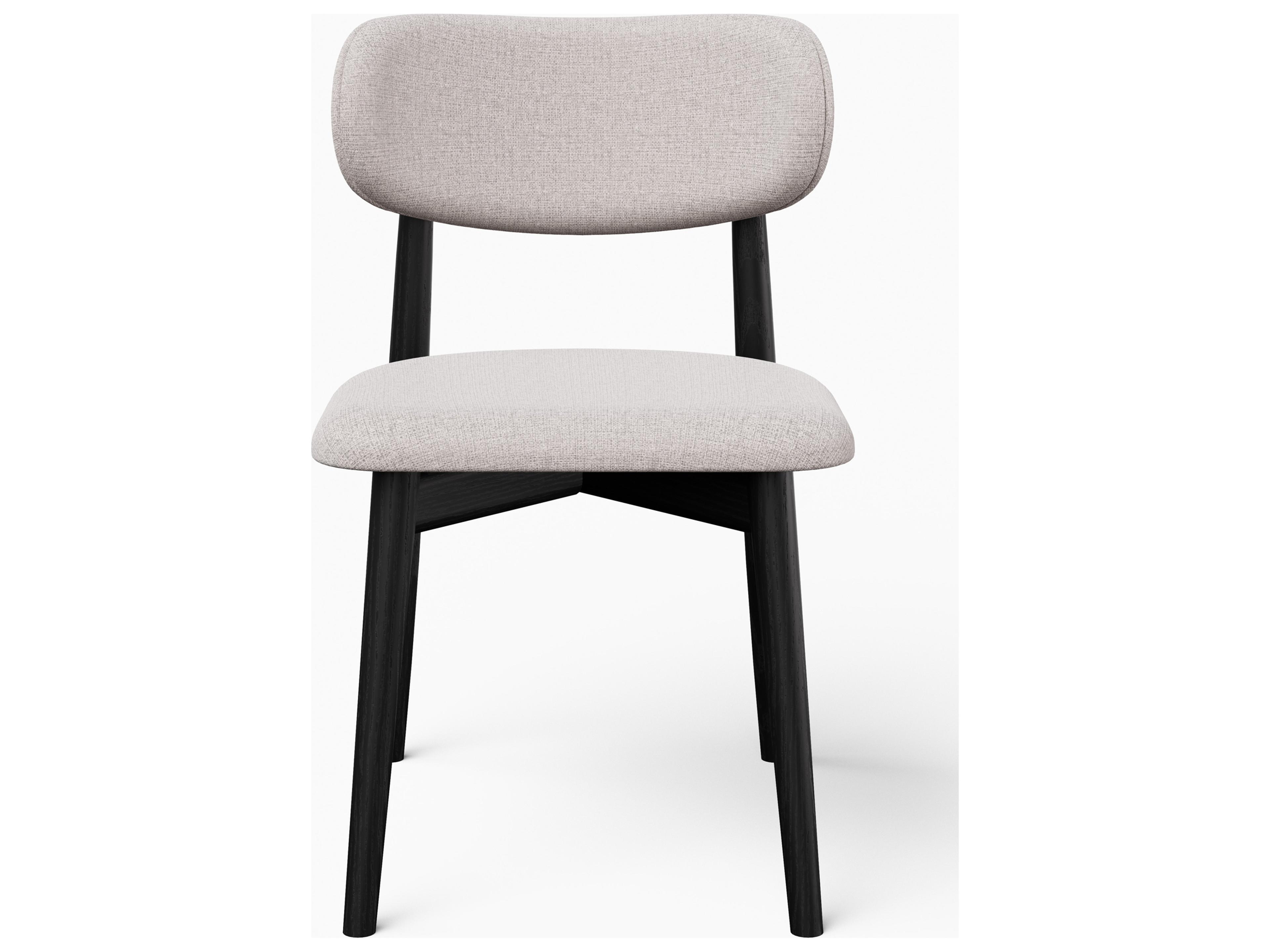 Urbia Modern Brazilian Collection Ebony Upholstered Armless Dining Chair