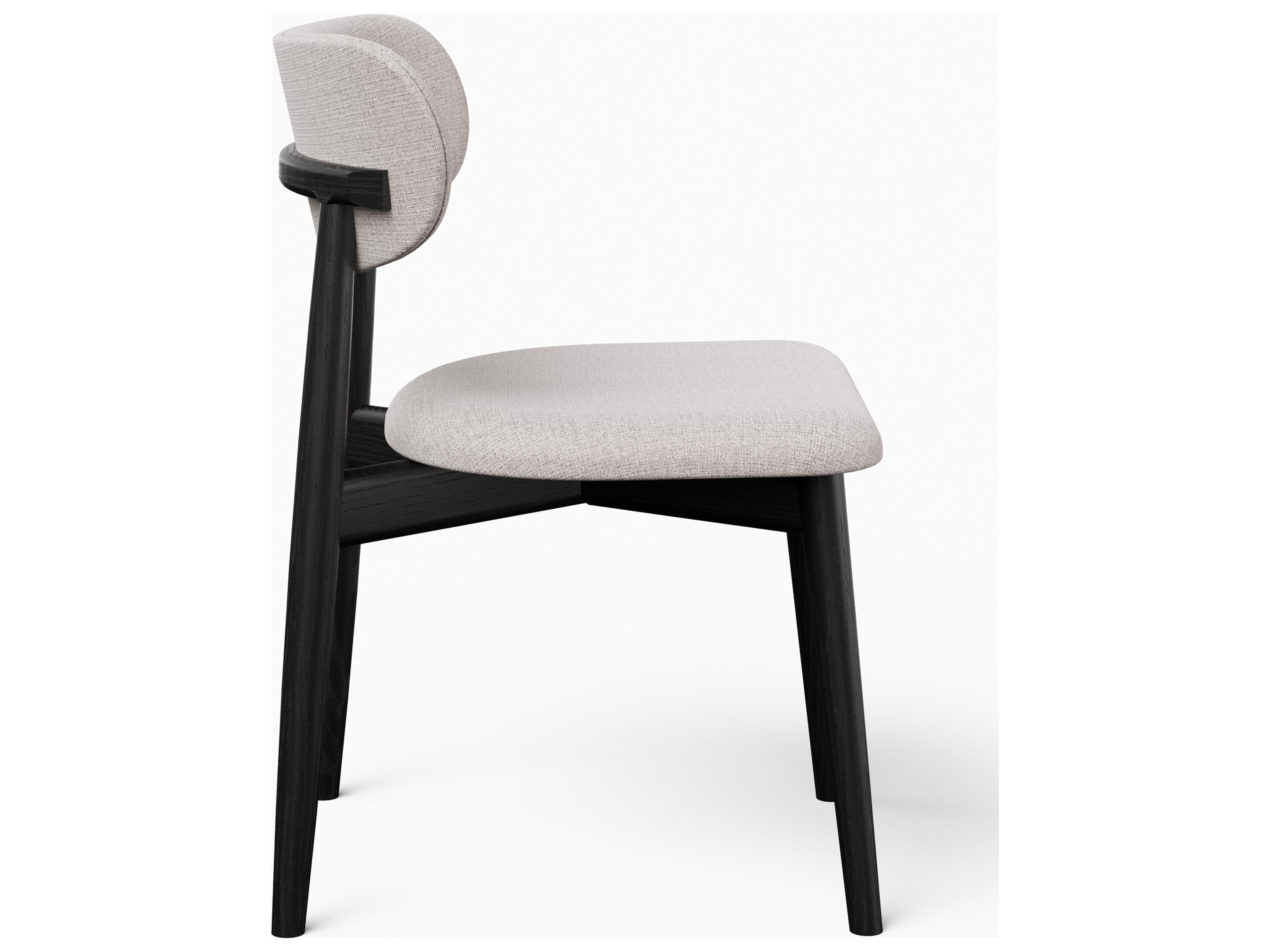 Urbia Modern Brazilian Collection Ebony Upholstered Armless Dining Chair