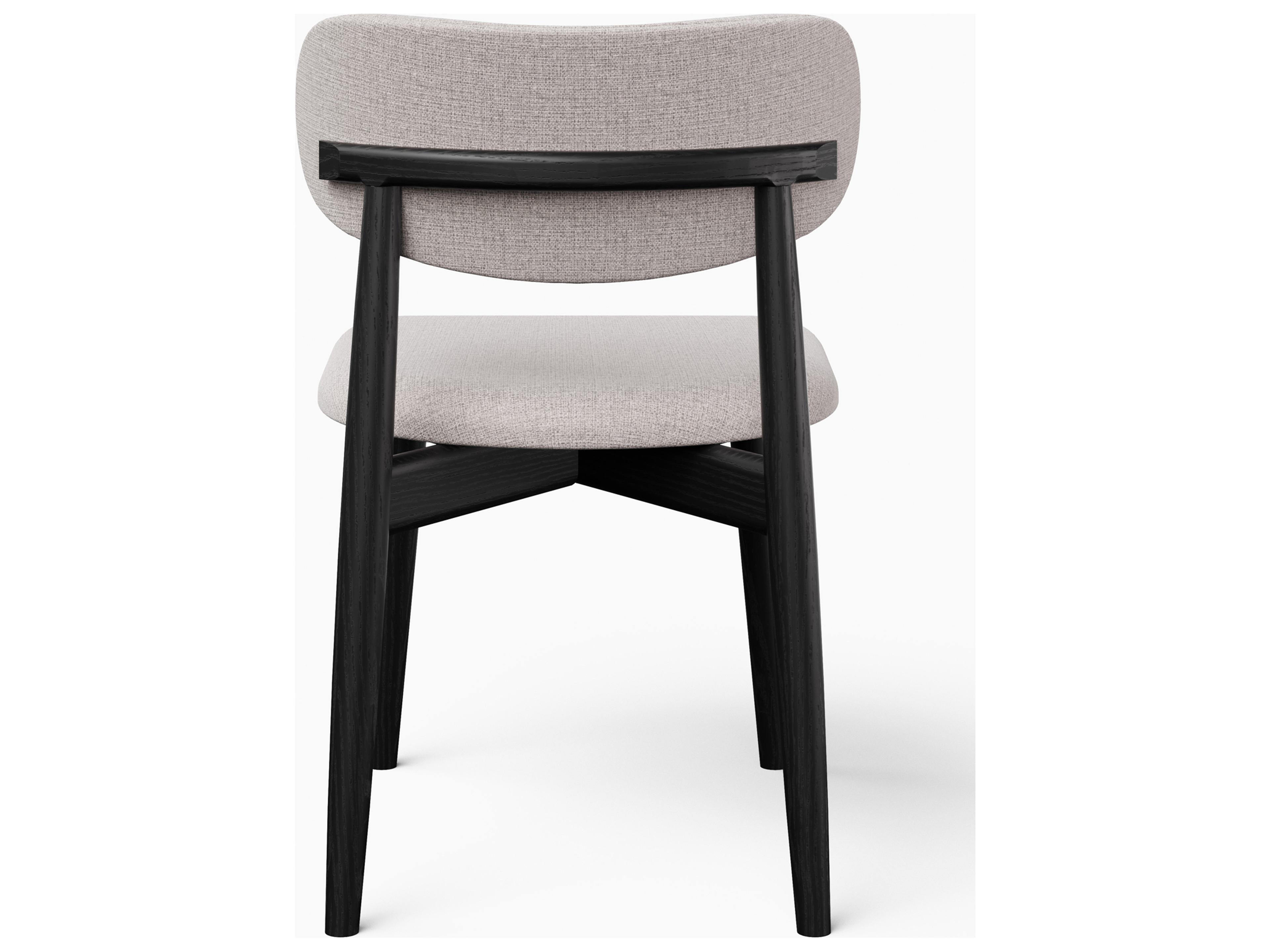 Urbia Modern Brazilian Collection Ebony Upholstered Armless Dining Chair