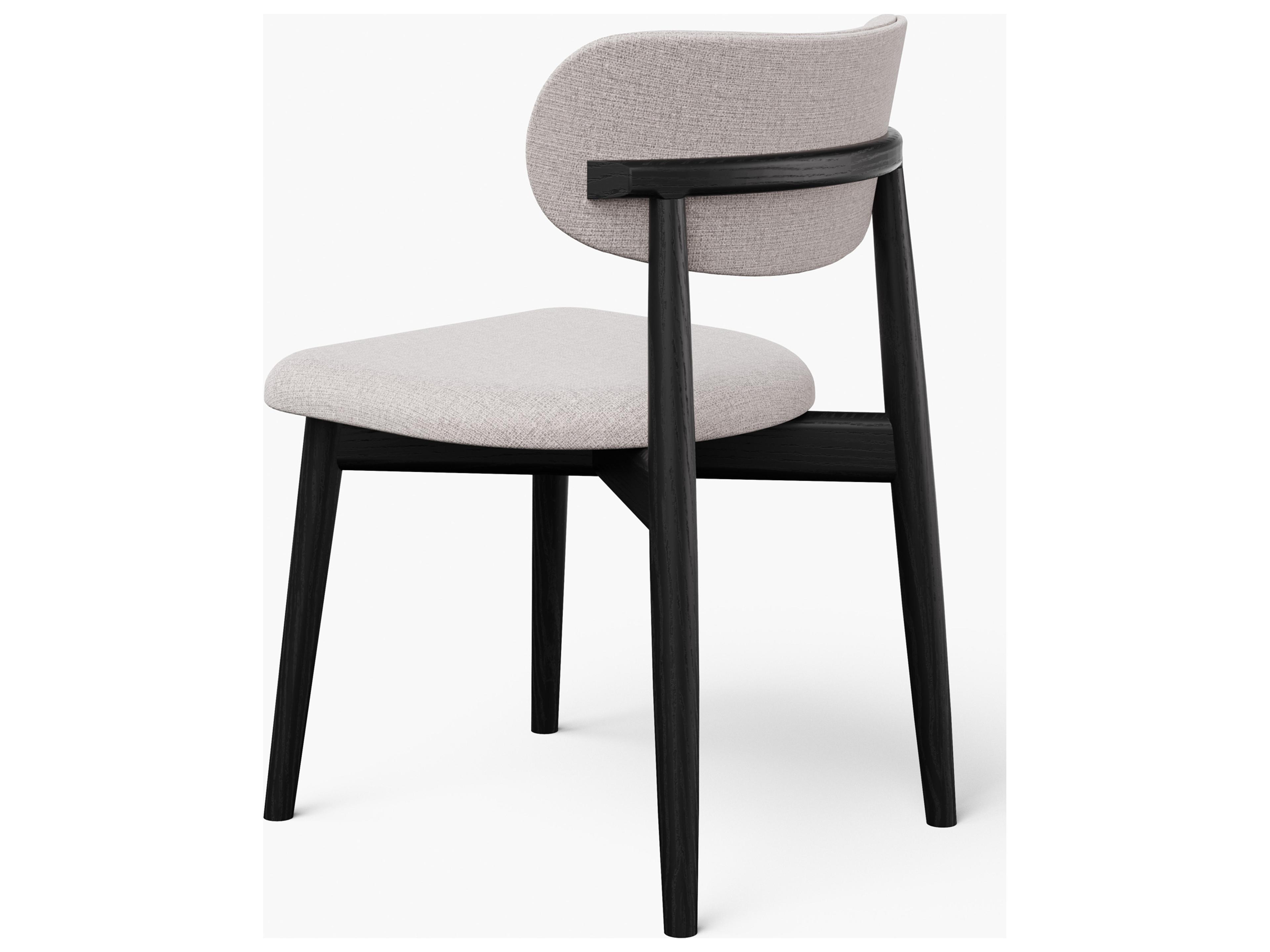 Urbia Modern Brazilian Collection Ebony Upholstered Armless Dining Chair