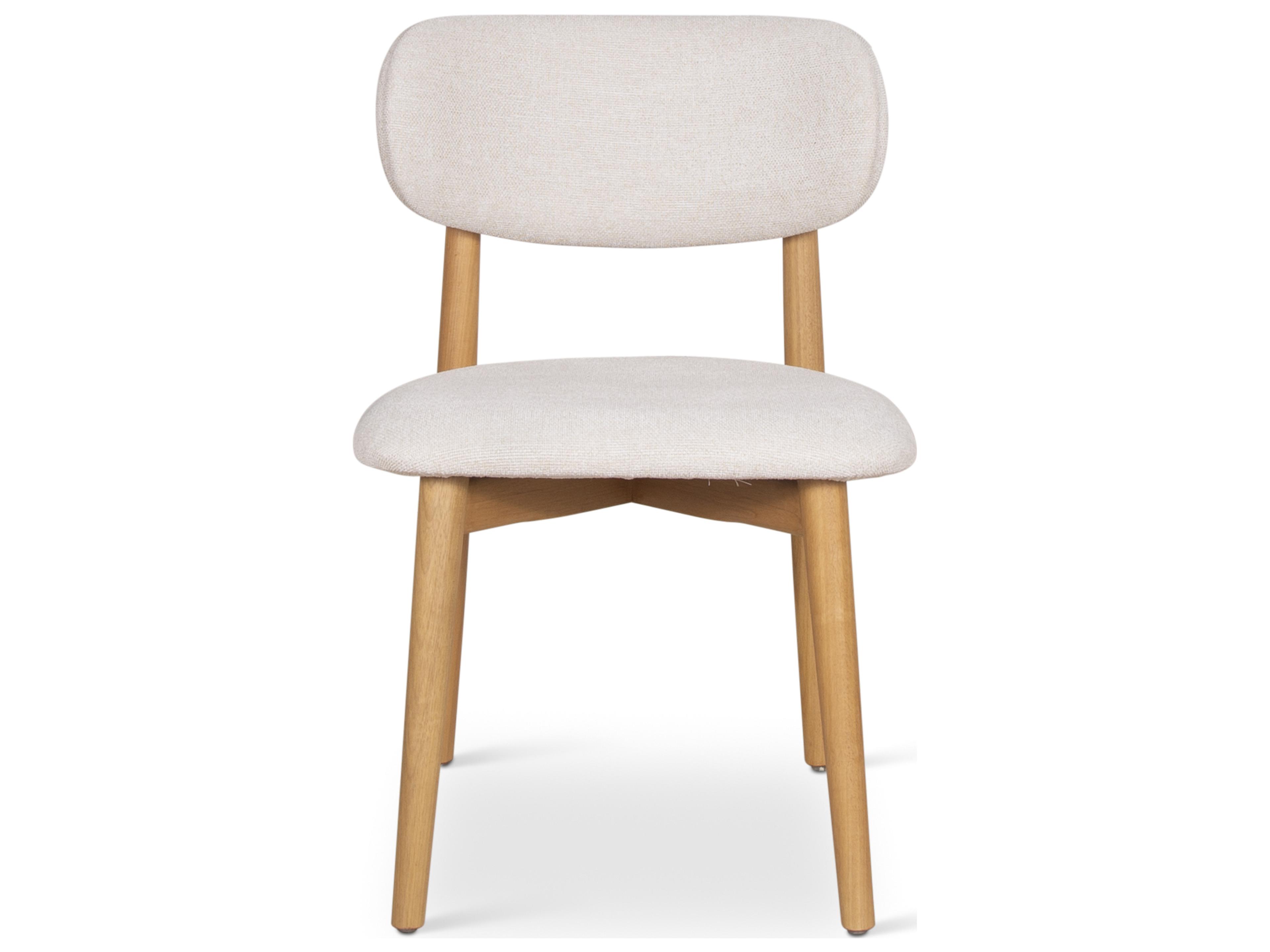 Urbia Modern Brazilian Collection Natural Upholstered Armless Dining Chair