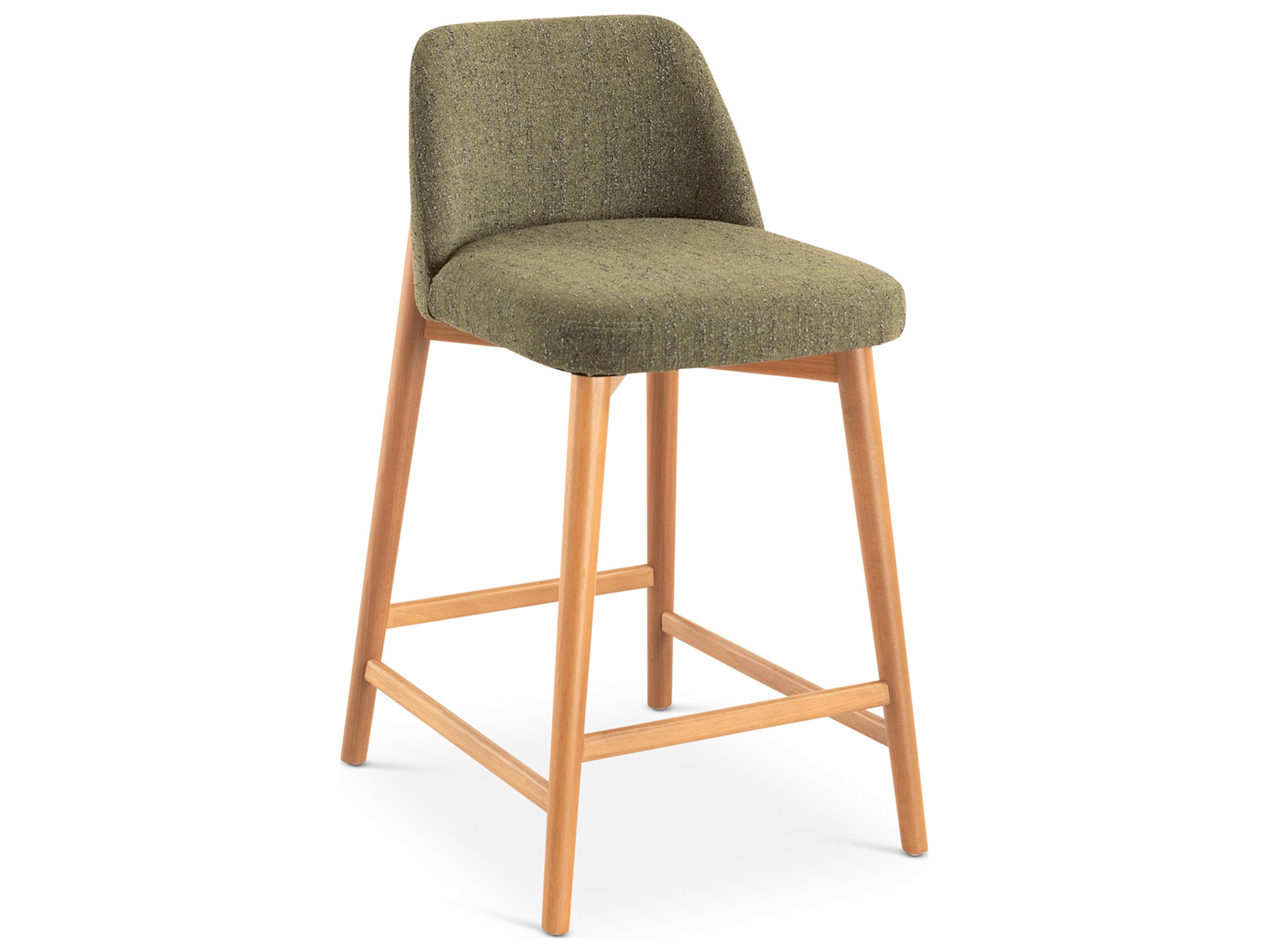 Urbia Tonia Upholstered Solid Wood Counter Stool