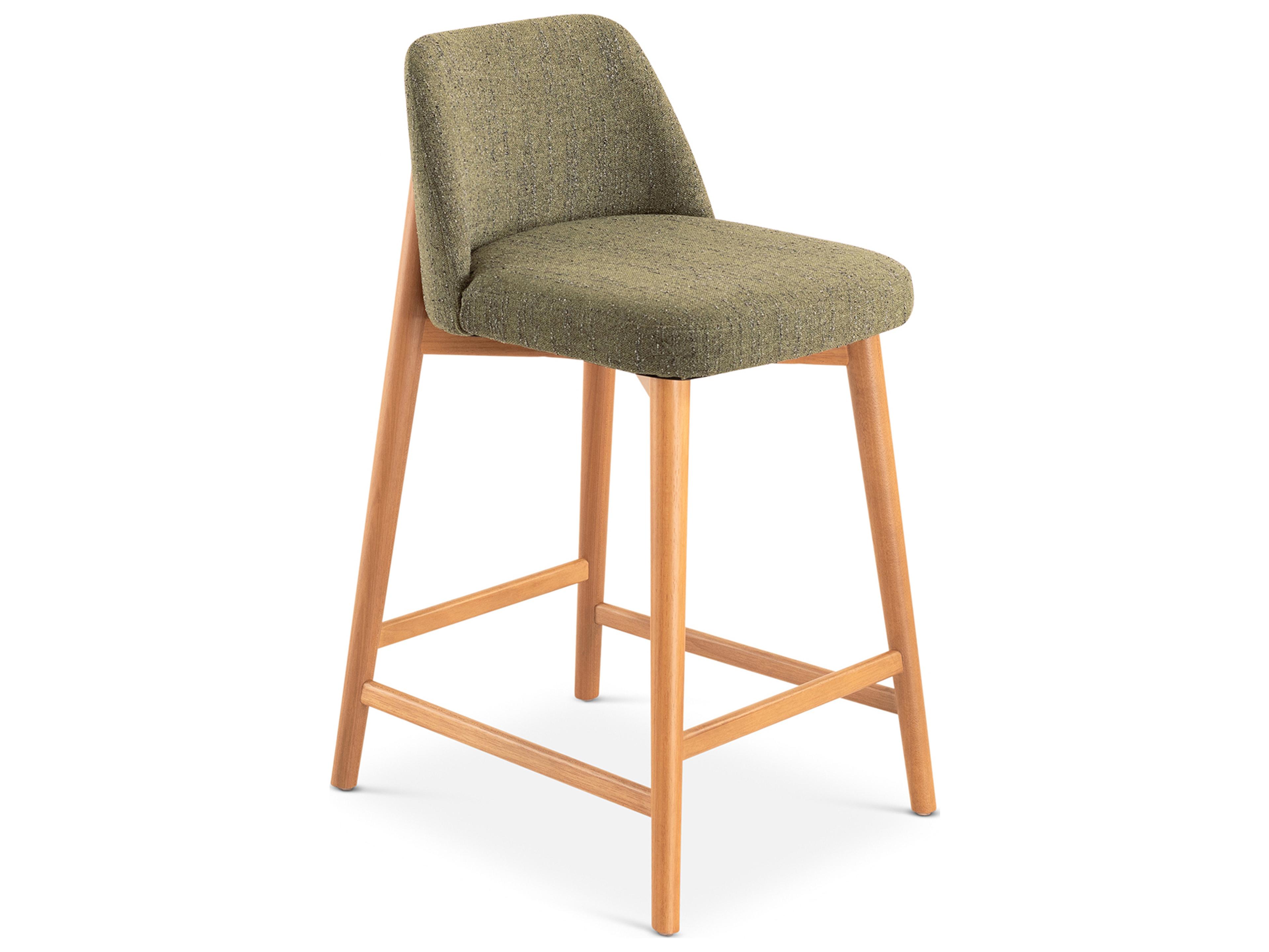 Urbia Tonia Upholstered Solid Wood Counter Stool