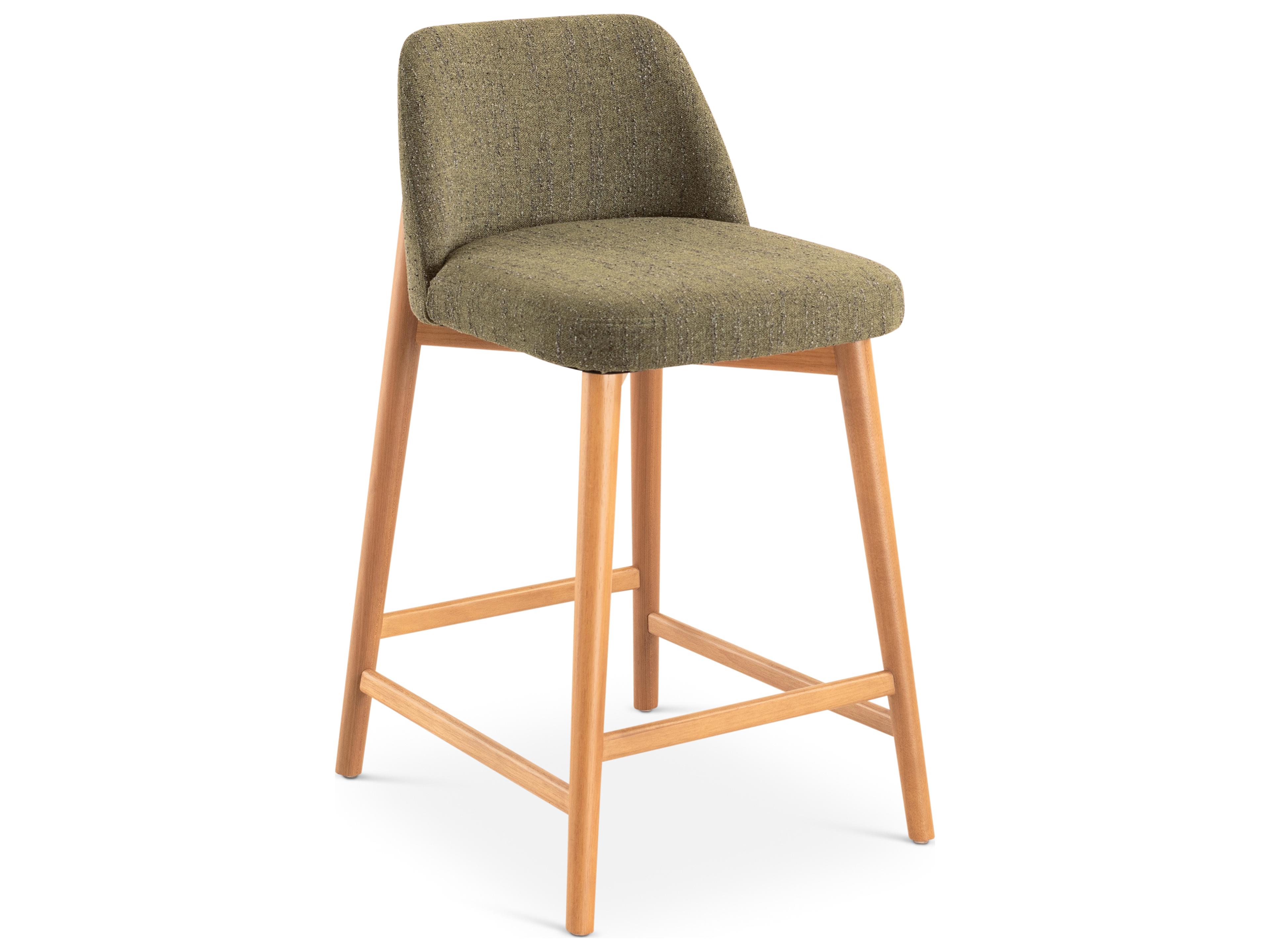 Urbia Tonia Upholstered Solid Wood Counter Stool