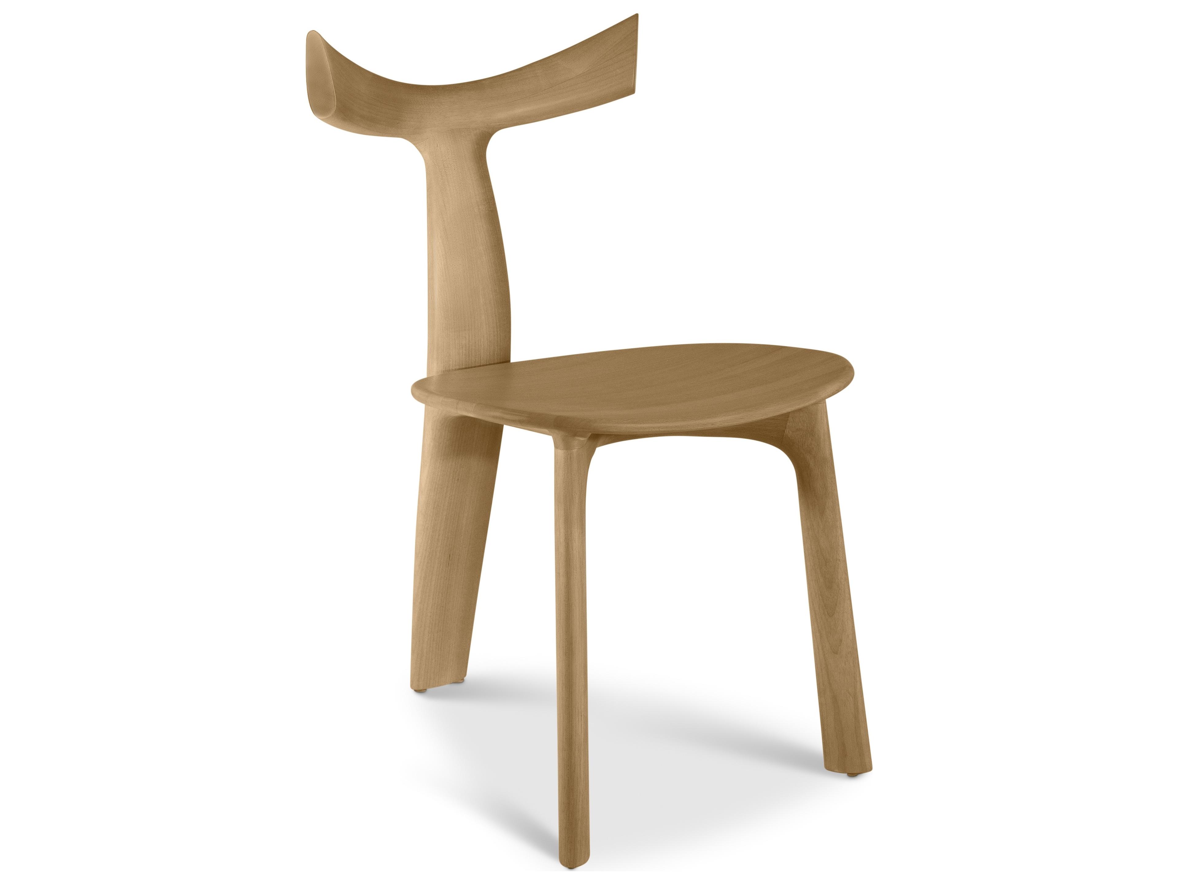 Modern Brazilian Beige Armless Dining Chair