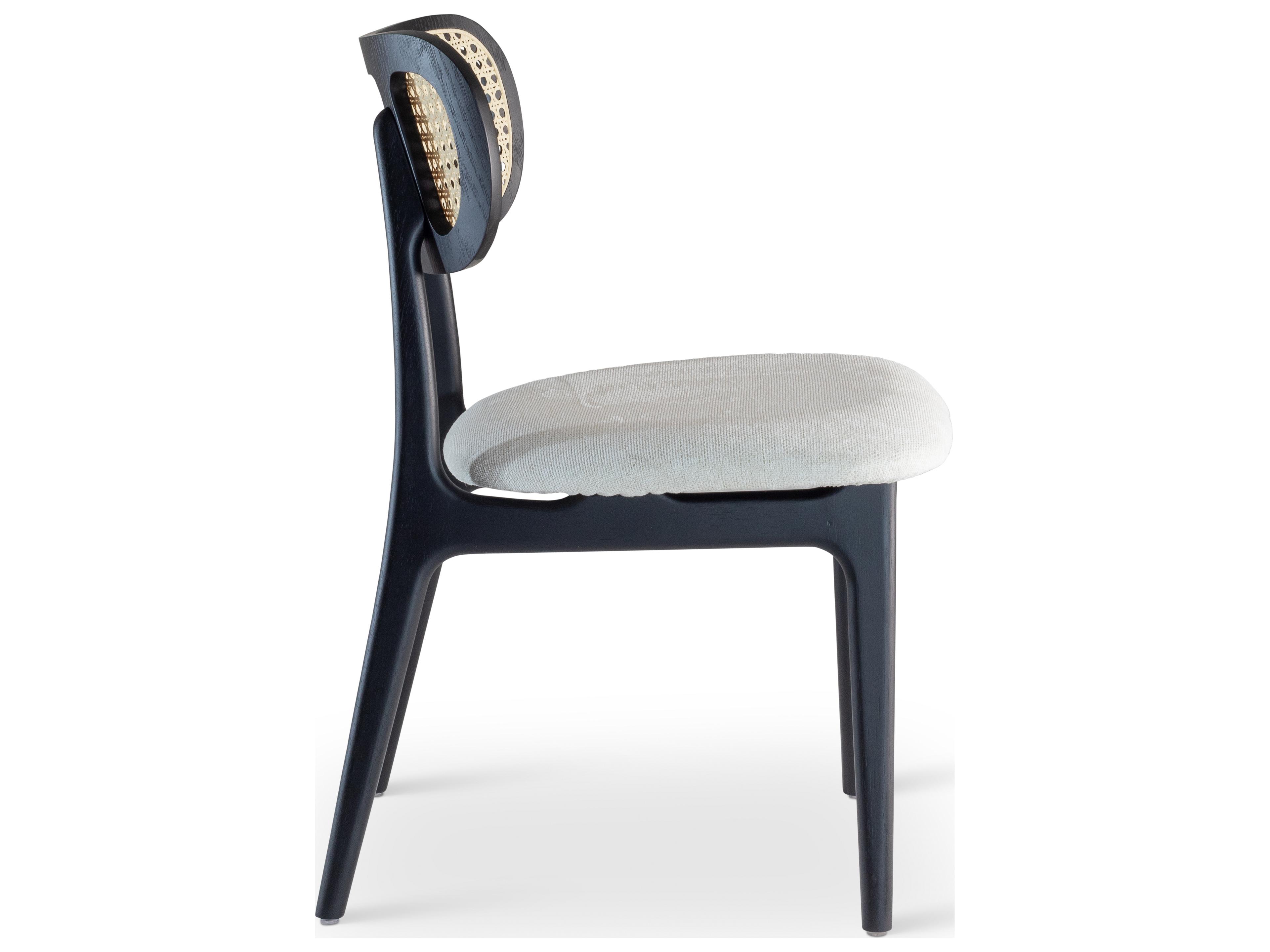 Urbia Modern Brazilian Black Upholstered Armless Dining Chair