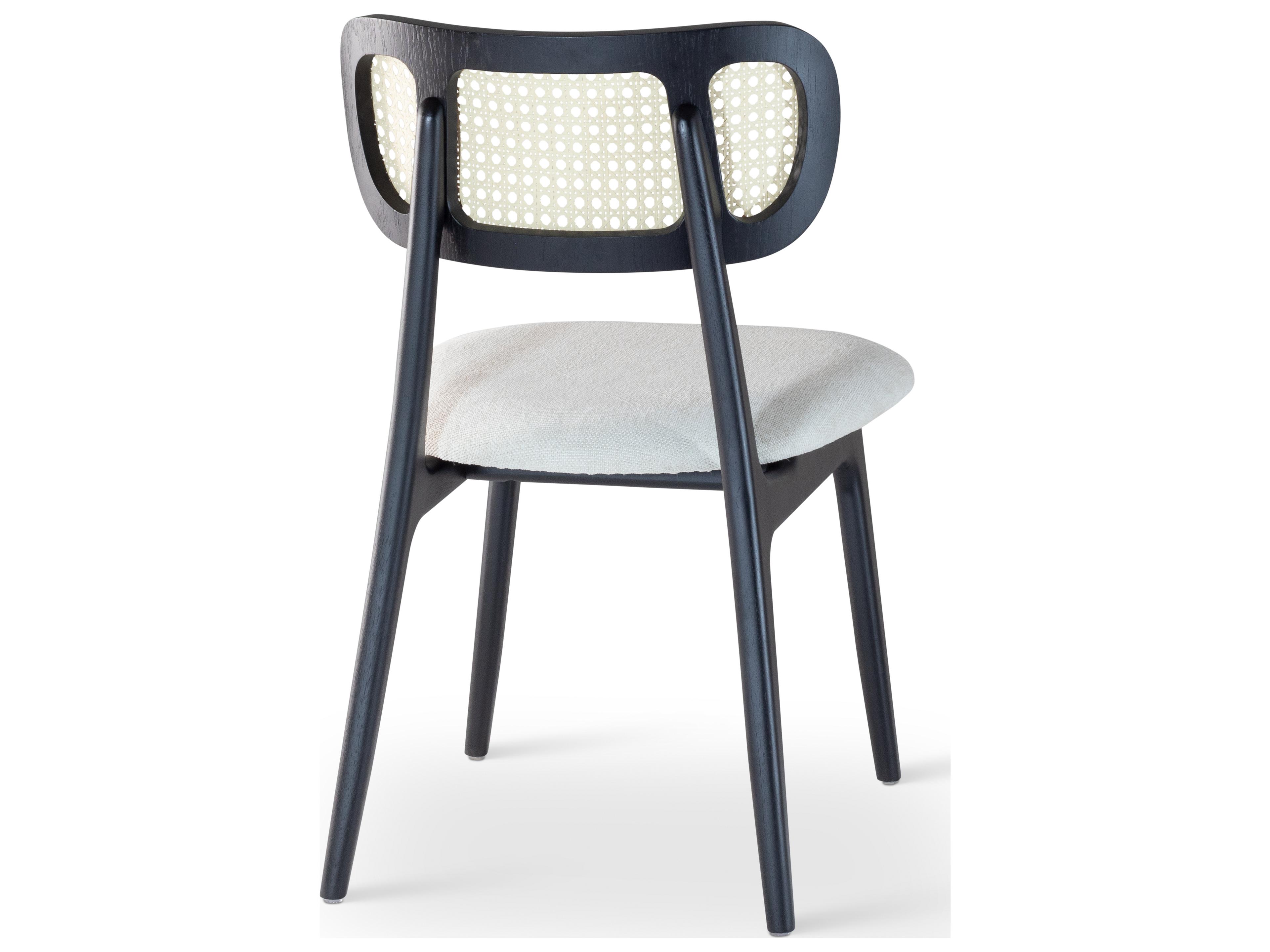 Urbia Modern Brazilian Black Upholstered Armless Dining Chair